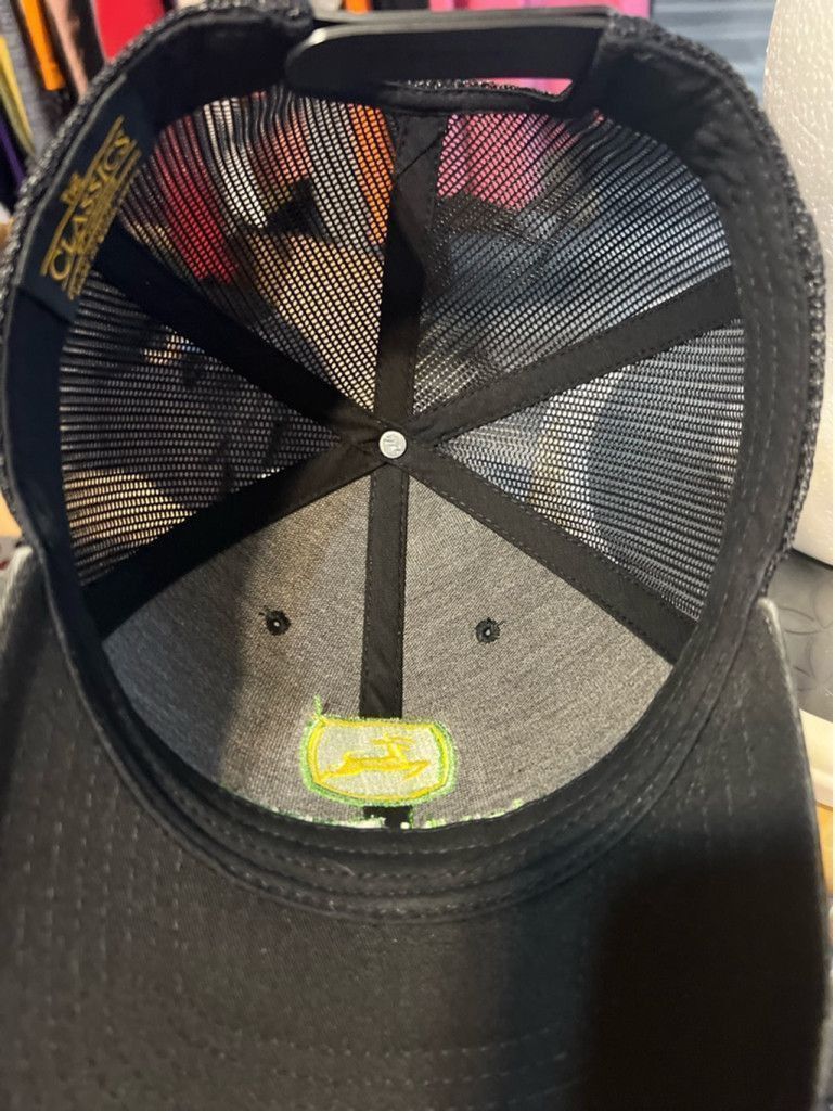 John Deere Men's John Deere Hat, Adjustable, Black Size ONE SIZE - 5 Thumbnail
