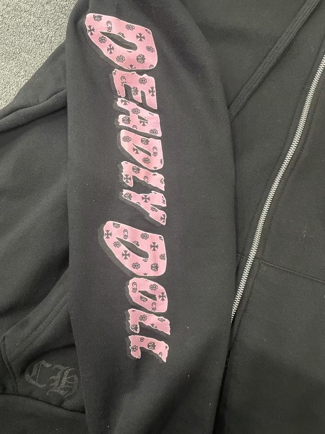 Chrome Hearts Chrome Hearts Deadly Doll Pink Cross Scroll Zip Up Hoodie Size XL / US 12-14 / IT 48-50 - 6 Thumbnail