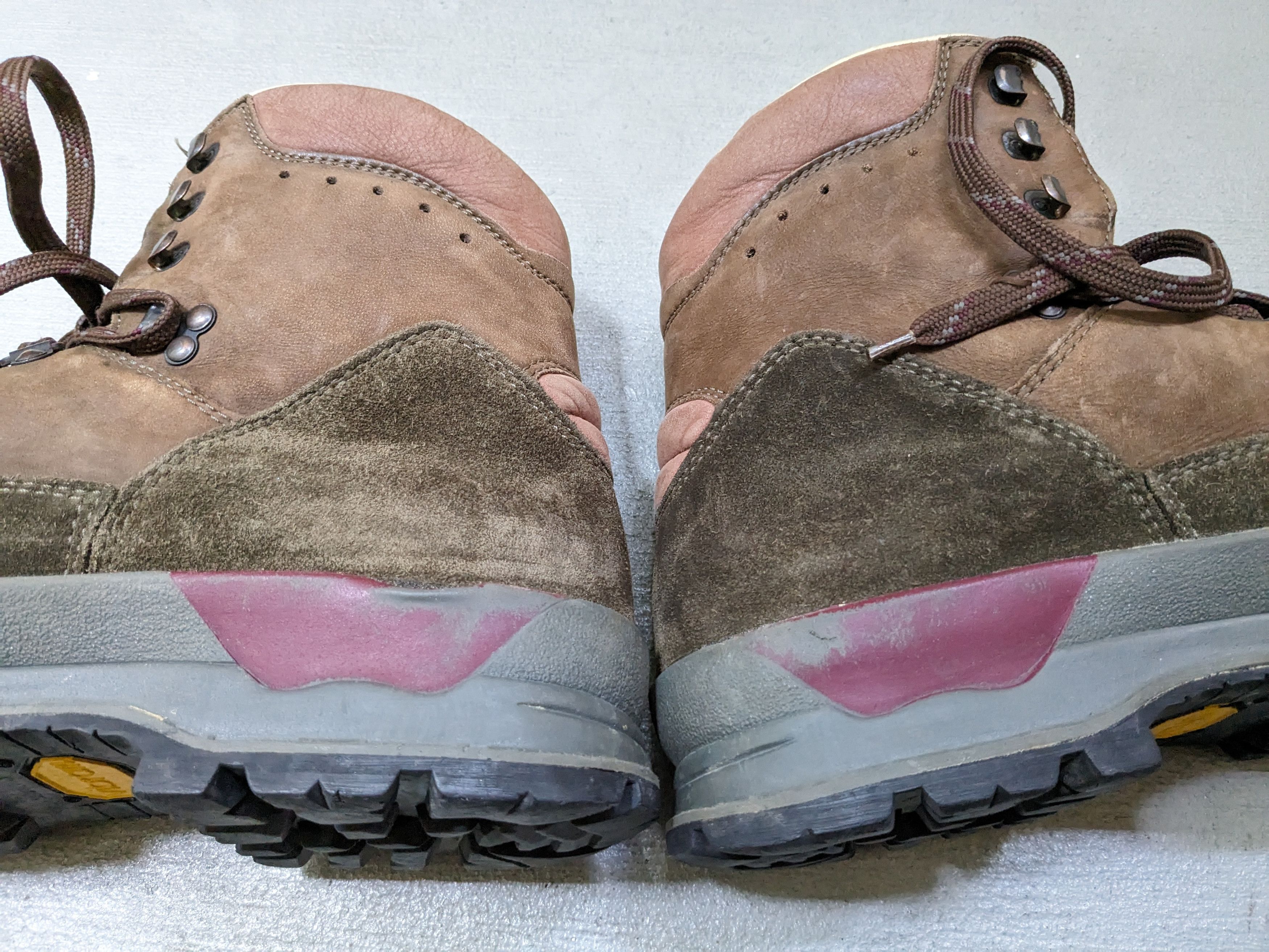 Vibram × Vintage Vintage Hiking Boots Size 12 Brown Suede Leather Lace Up Size US 12 / EU 45 - 12 Thumbnail