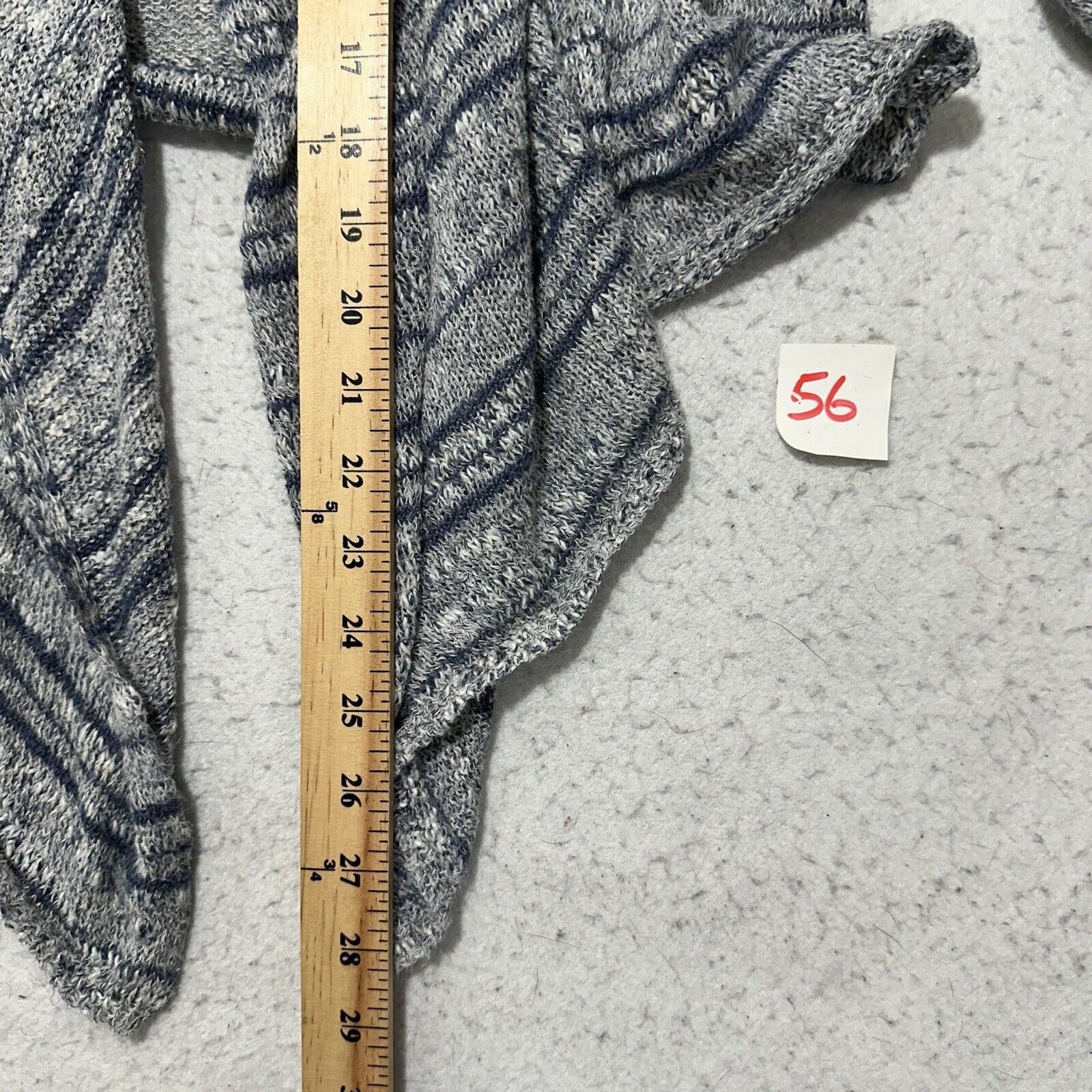 Hollister Hollister XS Waterfall Cardigan Gray Blue Striped Sweater Size XS / US 0-2 / IT 36-38 - 11 Thumbnail