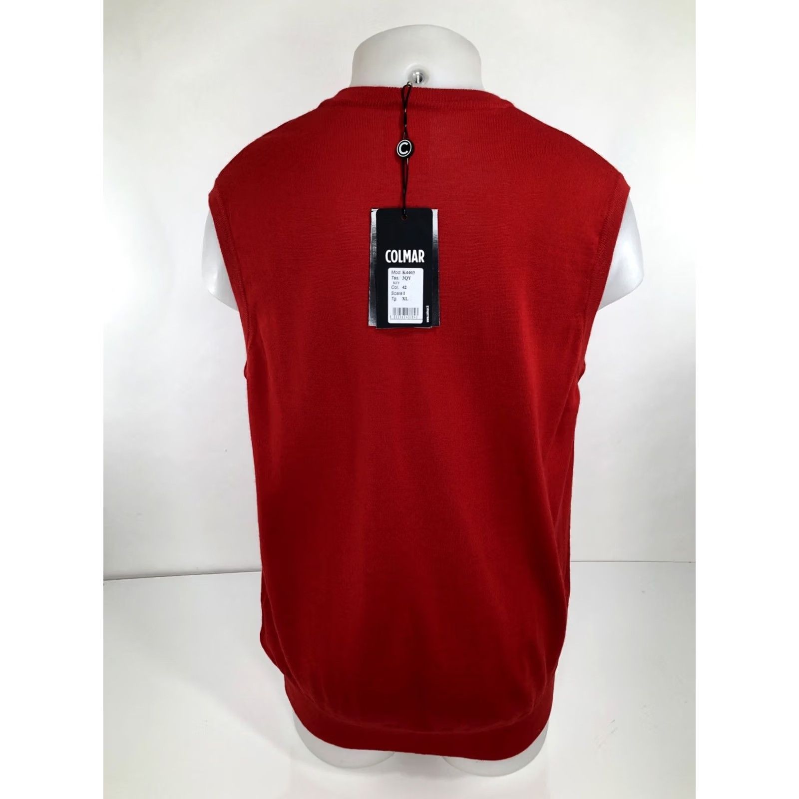 Colmar COLMAR WOOL BLEND NEW w TAGS Mens XL Sweater Vest Red Pullover Wool 23" Pit to Pit 29" Length A8 Size US XL / EU 56 / 4 - 4 Thumbnail