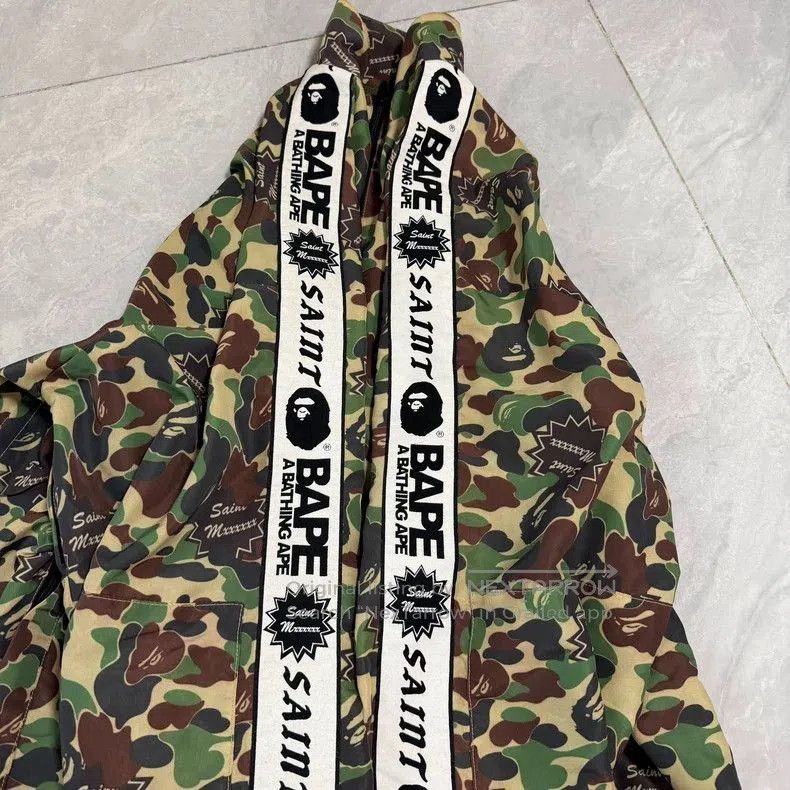 Bape SAINT Mxxxxxx x BAPE Camo Track Jacket. Size US M / EU 48-50 / 2 - 5 Thumbnail