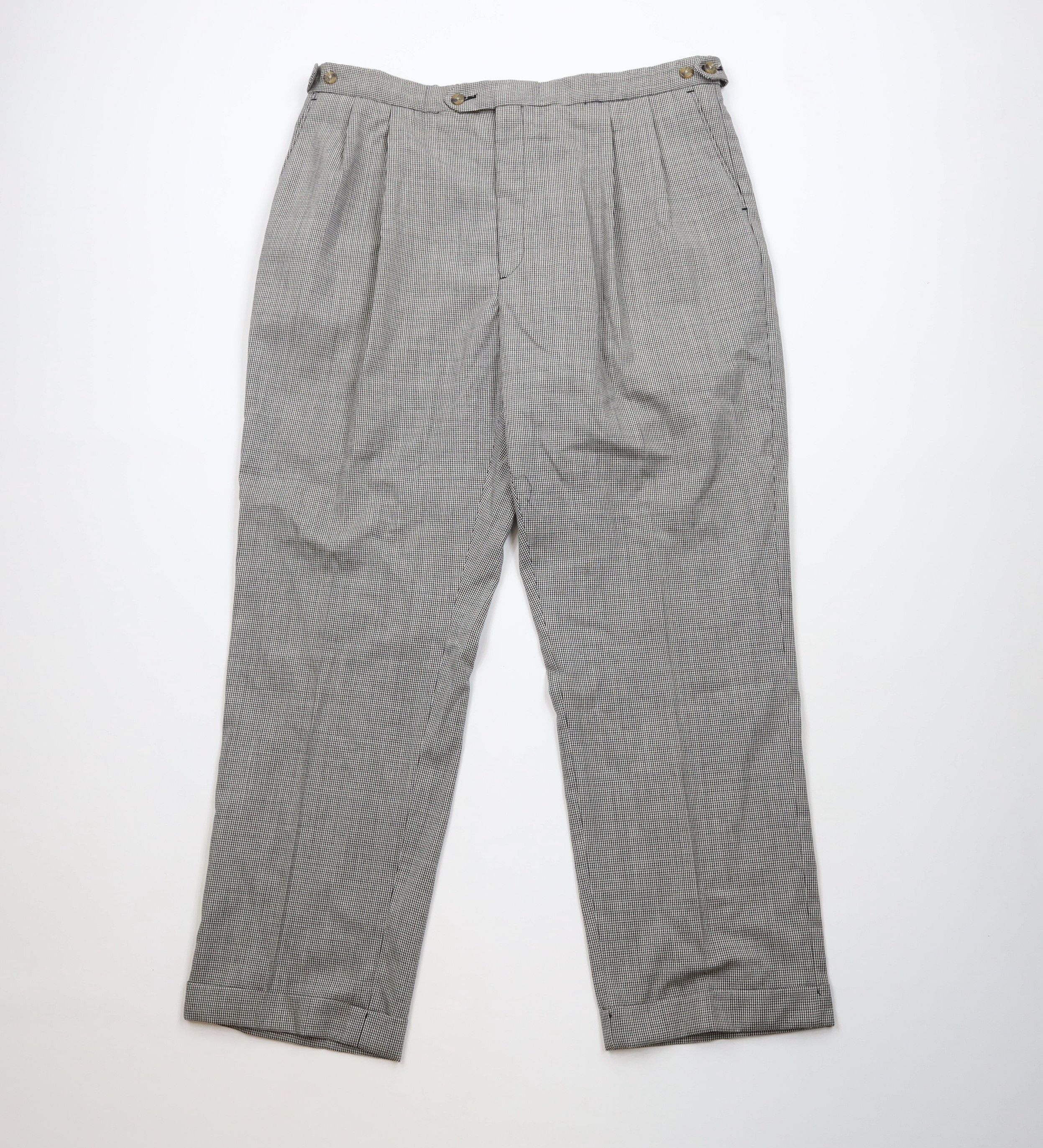 Tommy Hilfiger Vintage 90s Tommy Hilfiger Houndstooth Wide Leg Chino Pants Size US 38 / EU 54 - 1 Thumbnail