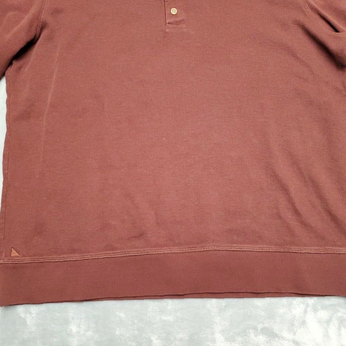 UNTUCKit UNTUCKit Mens L Brown Vanerosa Henley Long Sleeve Viscose Blend Pullover Shirt Size US L / EU 52-54 / 3 - 2 Thumbnail