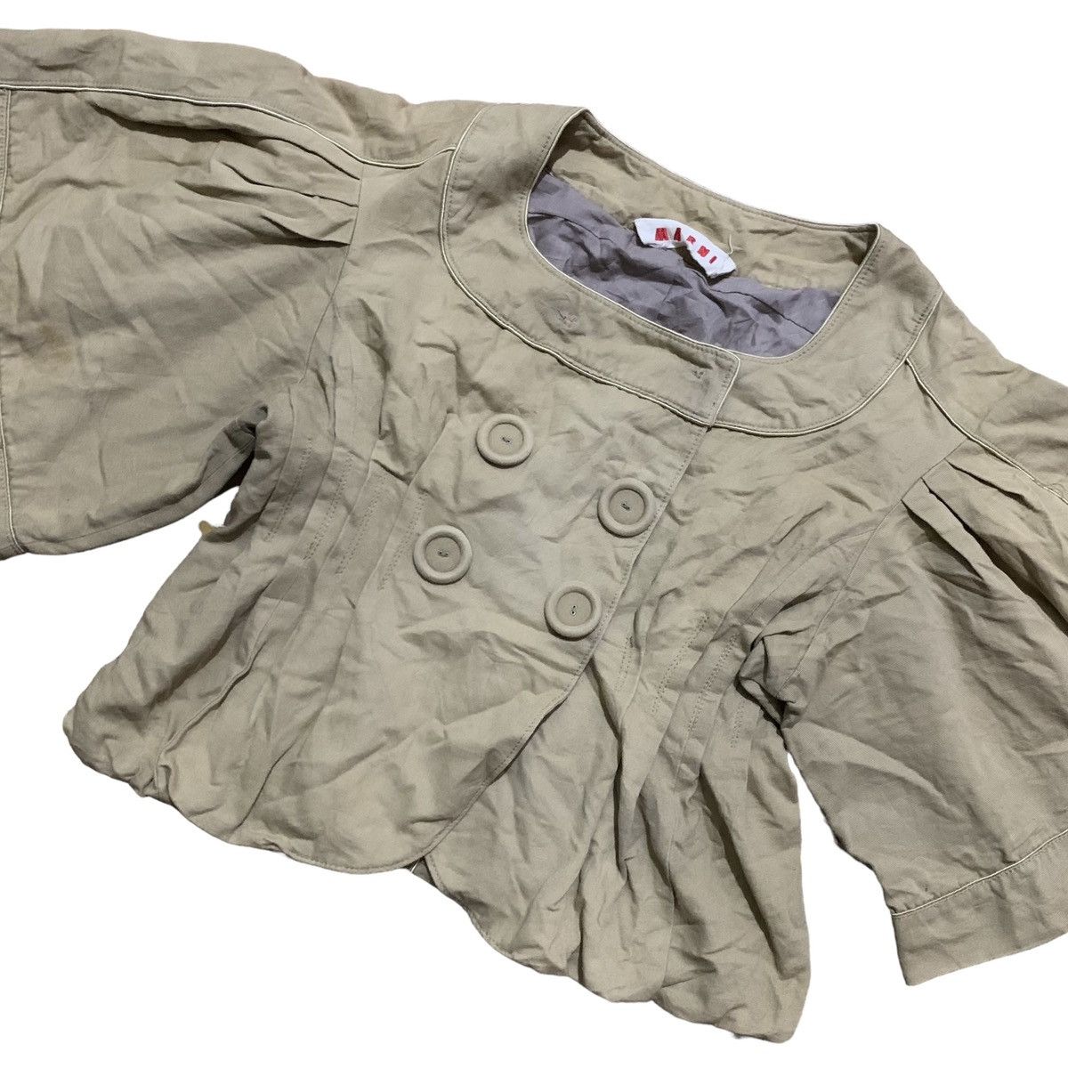 Marni Marni Flare Hand Crop Jacket Size S / US 4 / IT 40 - 3 Thumbnail