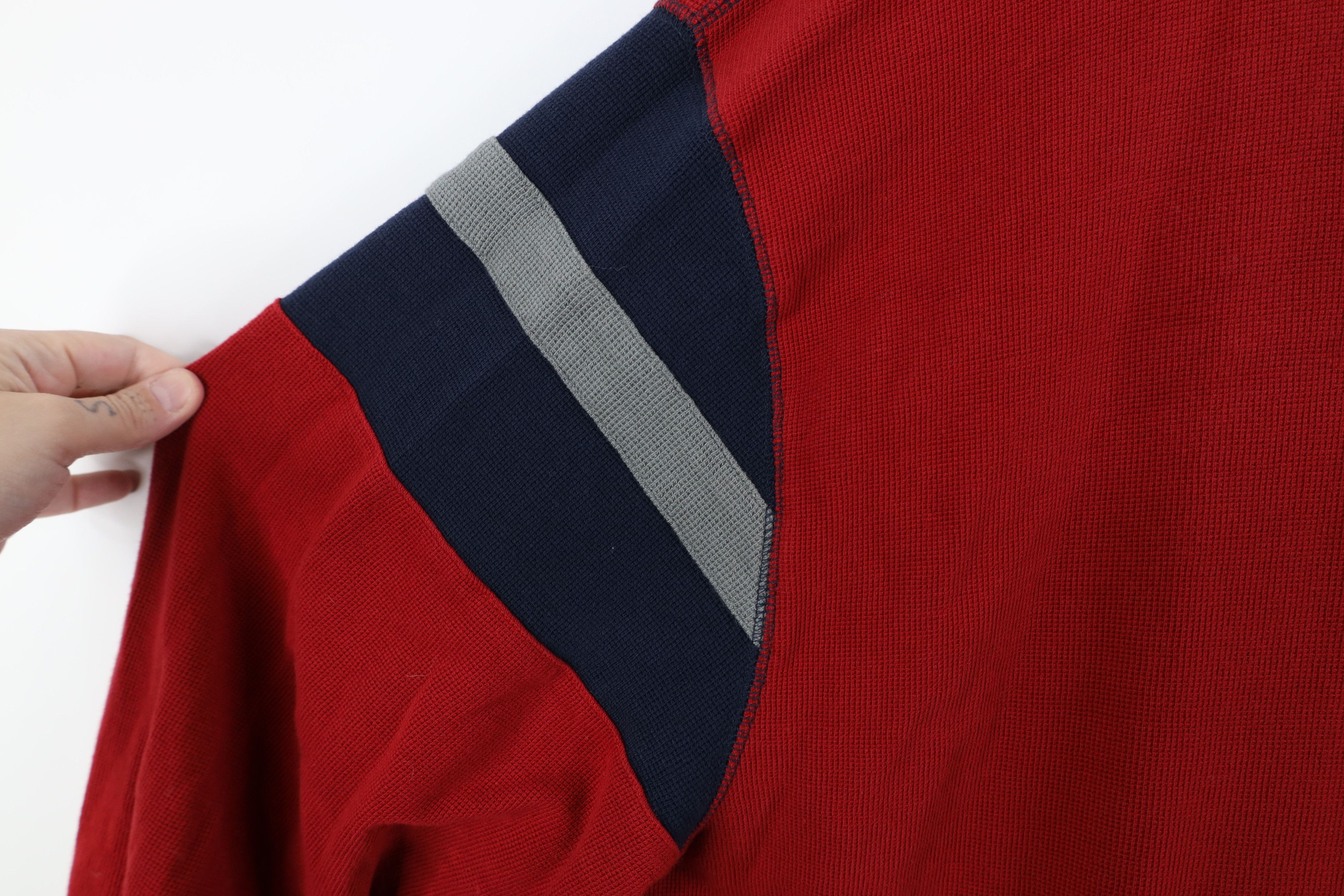 Nautica Vintage Nautica Thermal Waffle Knit Long Sleeve T-Shirt Red Size US XXL / EU 58 / 5 - 7 Thumbnail