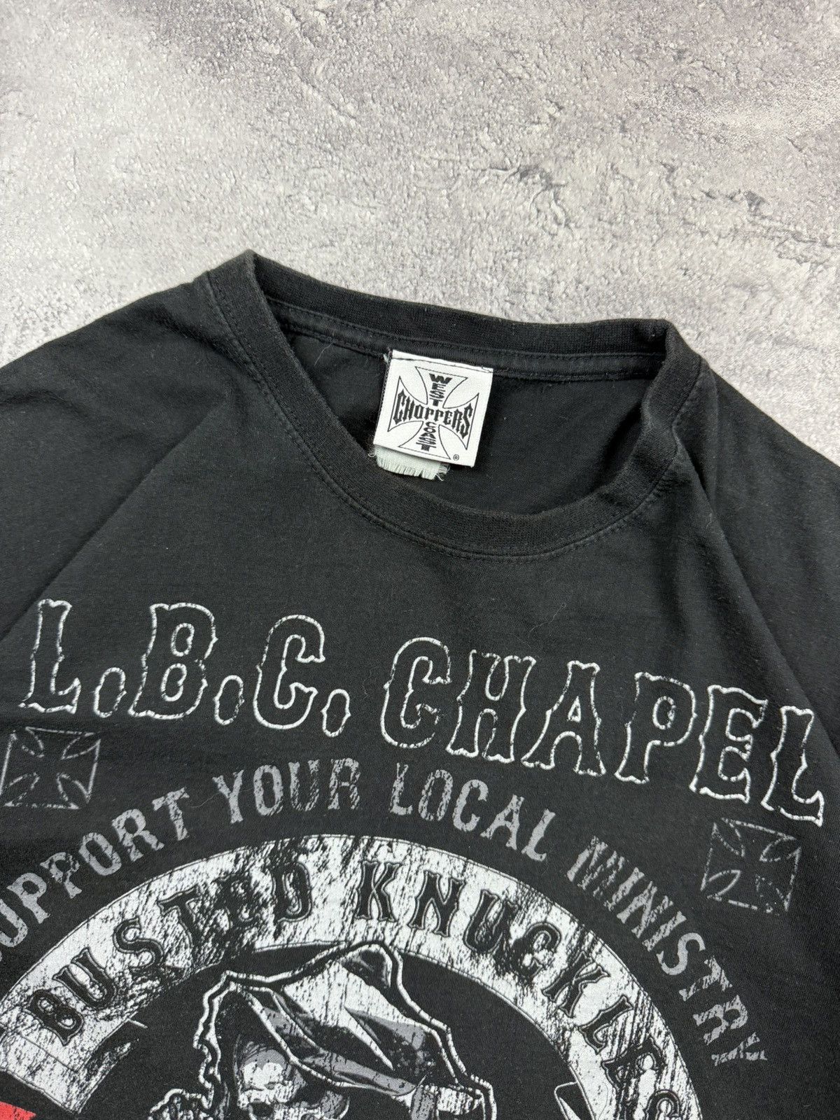 West Coast Choppers Vintage West Coast Choppers T-Shirt Skull Tee Size US L / EU 52-54 / 3 - 10 Thumbnail