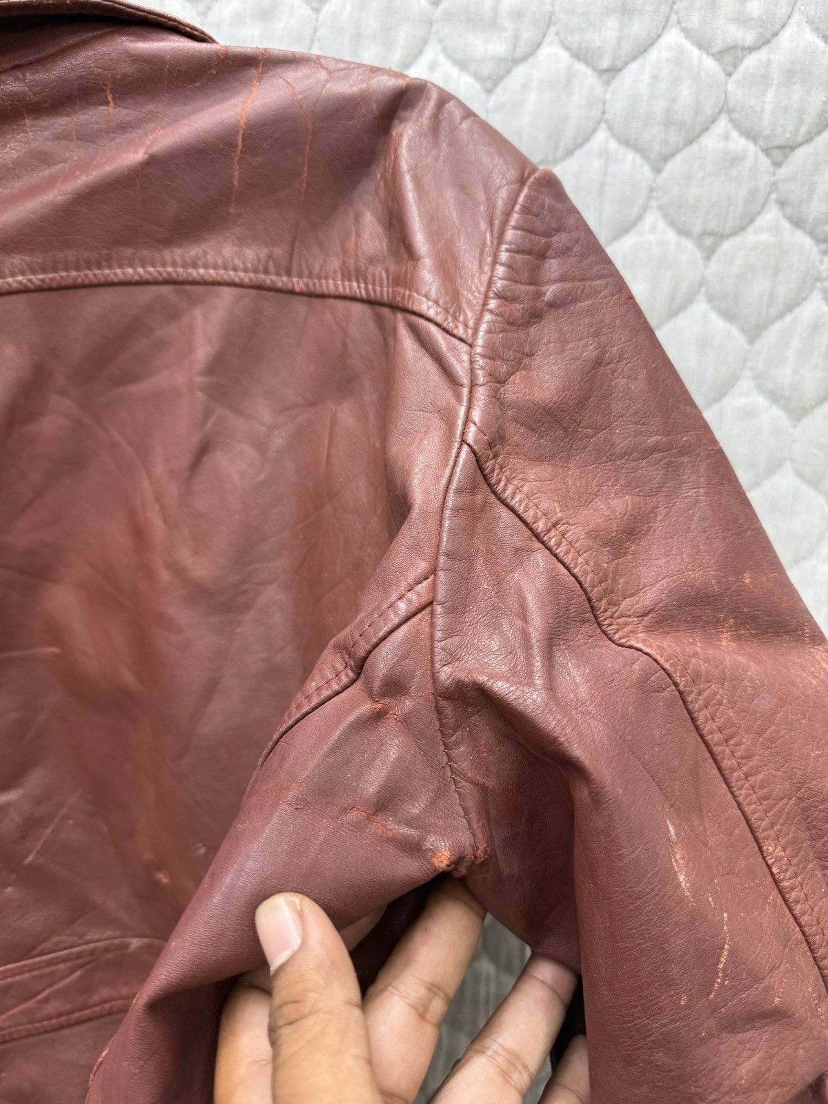 Sears 🔥🔥🔥ARCHIVE VINTAGE SEARS LEATHER JACKET Size US S / EU 44-46 / 1 - 16 Thumbnail