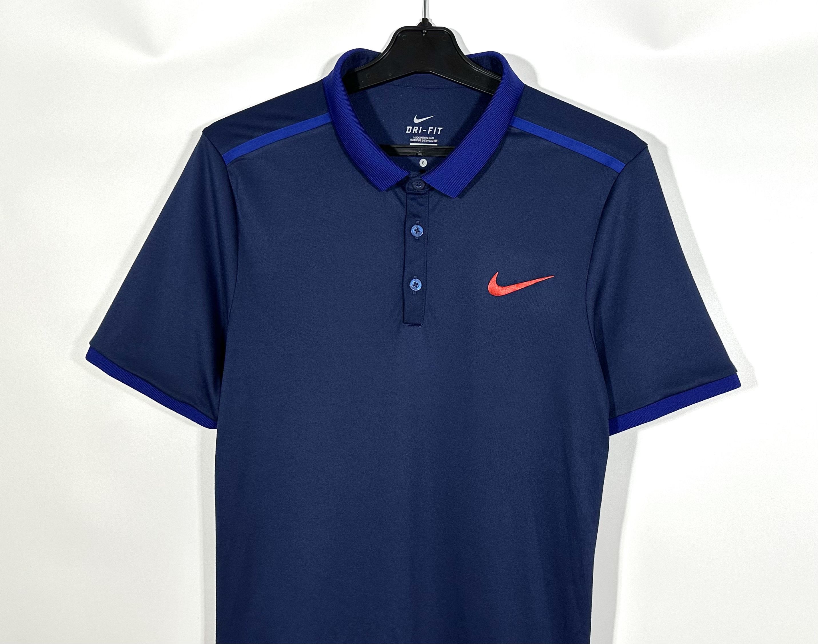 Nike Nike Advantage Polo Solid Mens Dri-Fit Sz S Navy Size US S / EU 44-46 / 1 - 4 Thumbnail