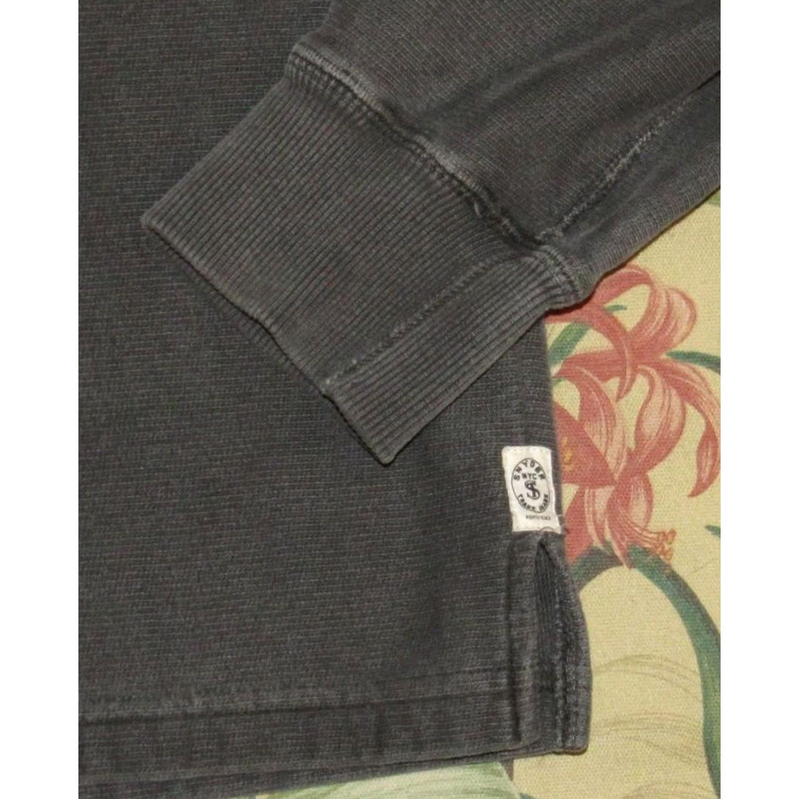 Todd Snyder TODD SNYDER Grey Cotton Mock Neck Sweater Large Size US L / EU 52-54 / 3 - 3 Thumbnail