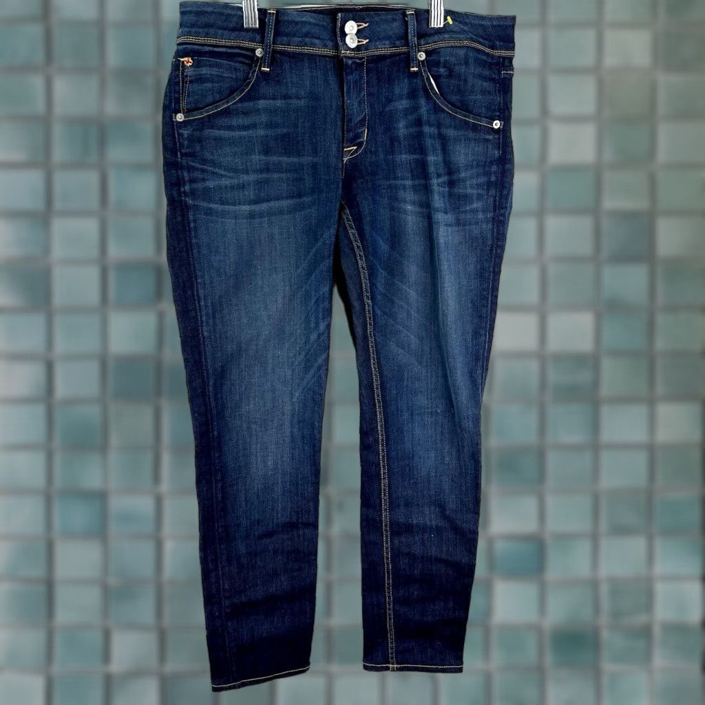 Hudson Hudson Collin Skinny Jeans Womens Plus Size 30 Blue 29 Inseam Denim 5-Pocket Dark Wash Zipper Button Logo Clothing Jeans Mens? Size 30" / US 8 / IT 44 - 1 Thumbnail
