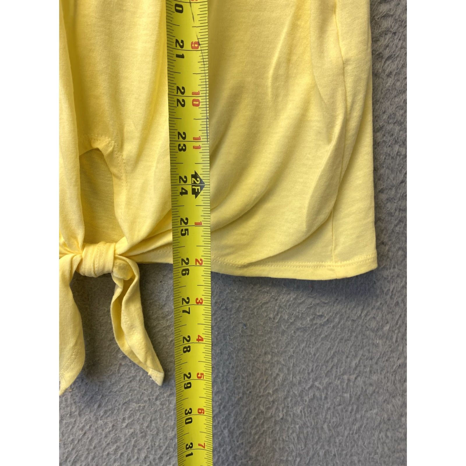 Nautica Nautica Tie Front Blouse Top Shirt Yellow XXL Crop Length /33-81 Size XXL / US 16-18 / IT 52-54 - 6 Thumbnail
