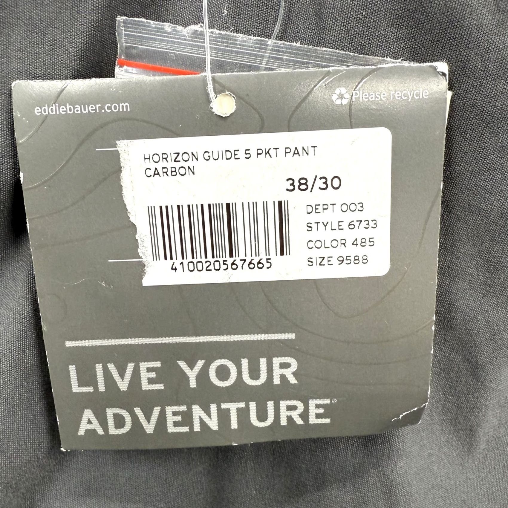 Eddie Bauer Eddie Bauer Pants Mens 38x30 Horizon Guide 5 Pocket Travex StormRepel Gray Nylon Spandex Weather Resistant Quick Dry Breathable Size US 38 / EU 54 - 4 Thumbnail