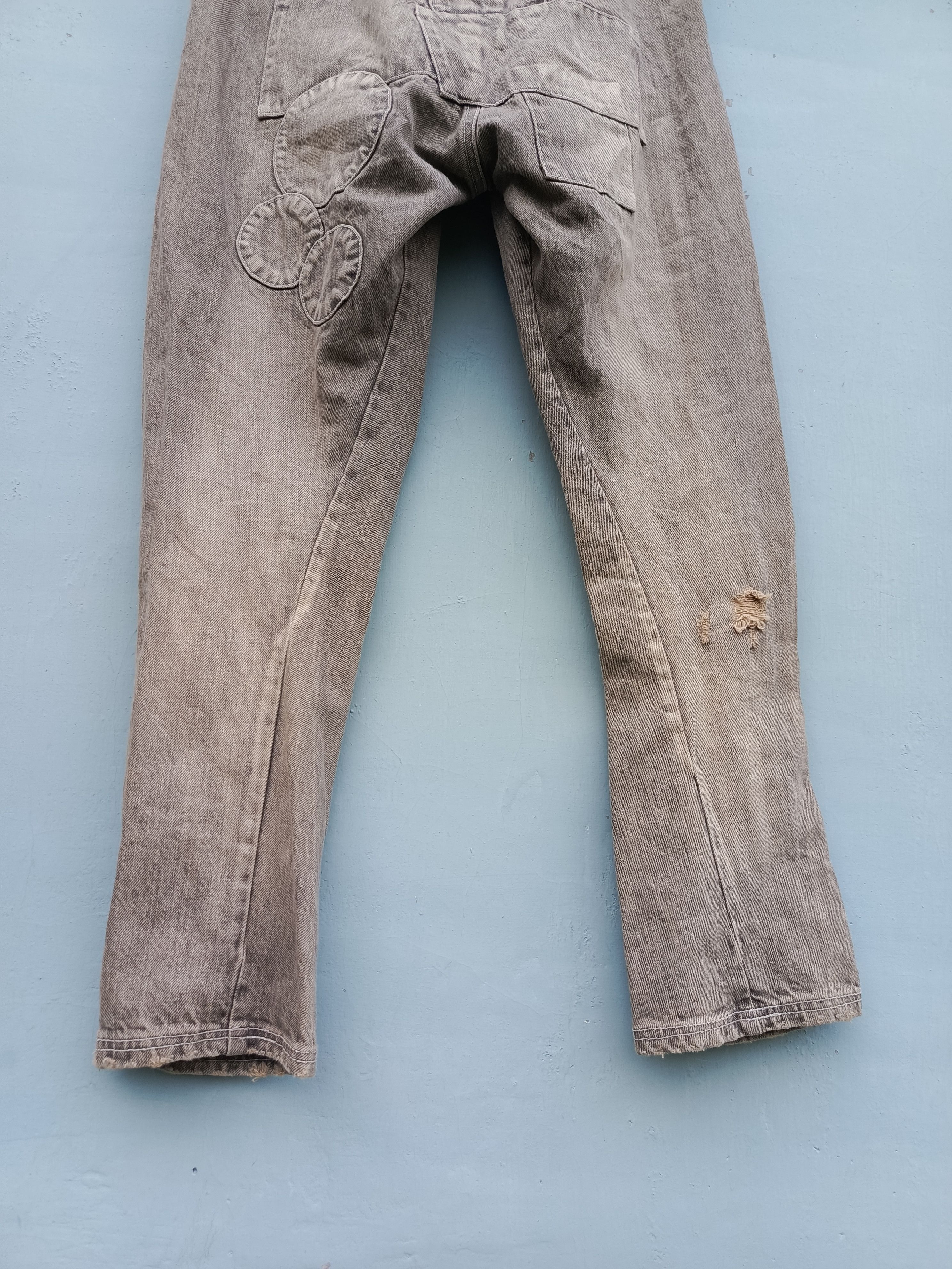 Japanese Brand Distressed denim candy stripper japanesebrand Size 26" / US 2 / IT 38 - 7 Thumbnail