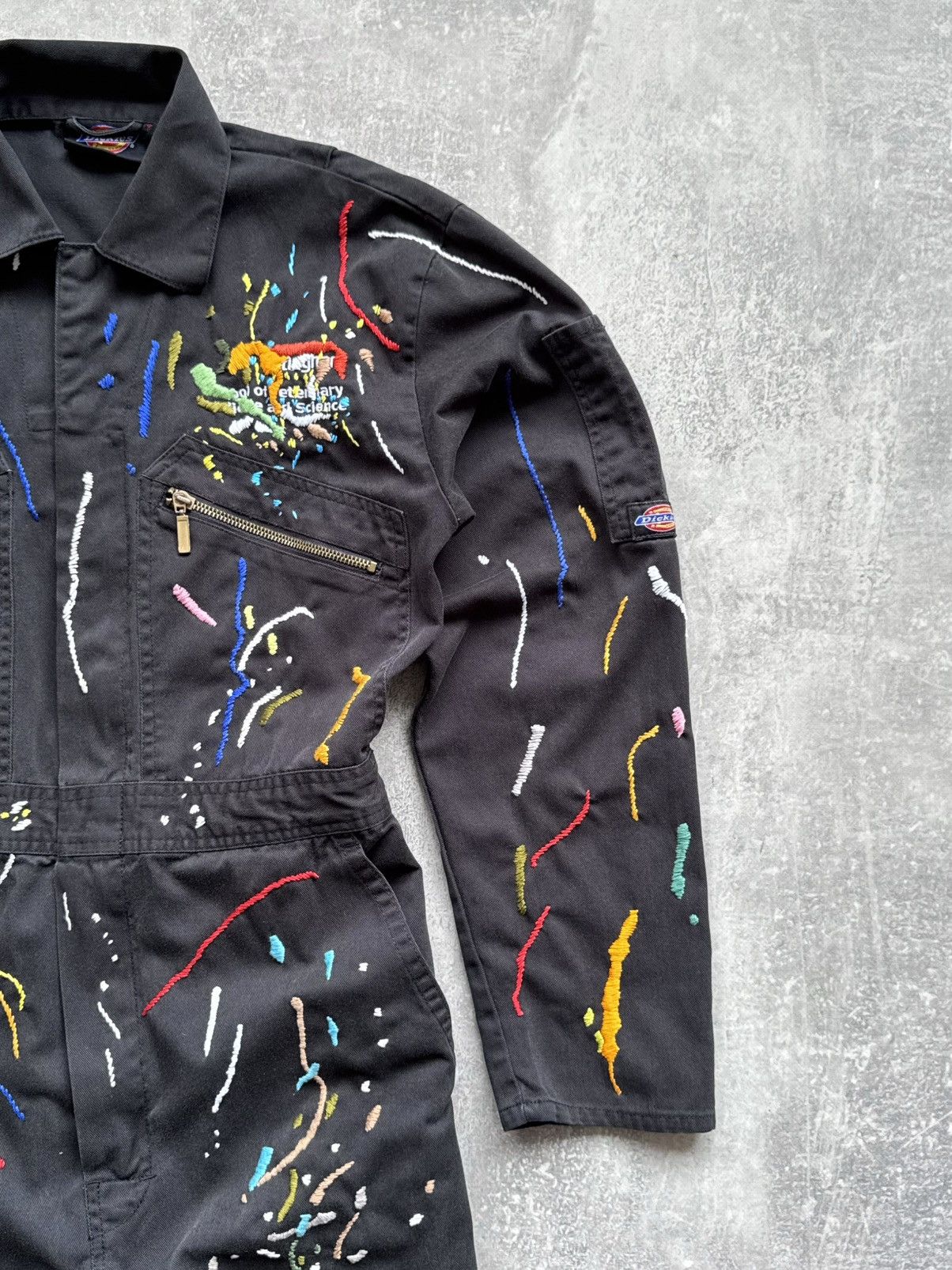 Dickies Hand Made Fake Embroidered Stains Overalls Dickies Work Wear Size US 32 / EU 48 - 3 Thumbnail