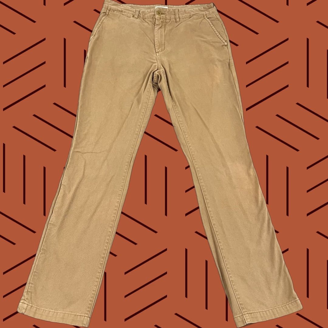 Taylor Stitch Taylor Stitch Chino Pants Mens Size 33 x 34 Brown Slim 5-Pocket Cotton Office Travel Casual Size US 33 - 1 Thumbnail