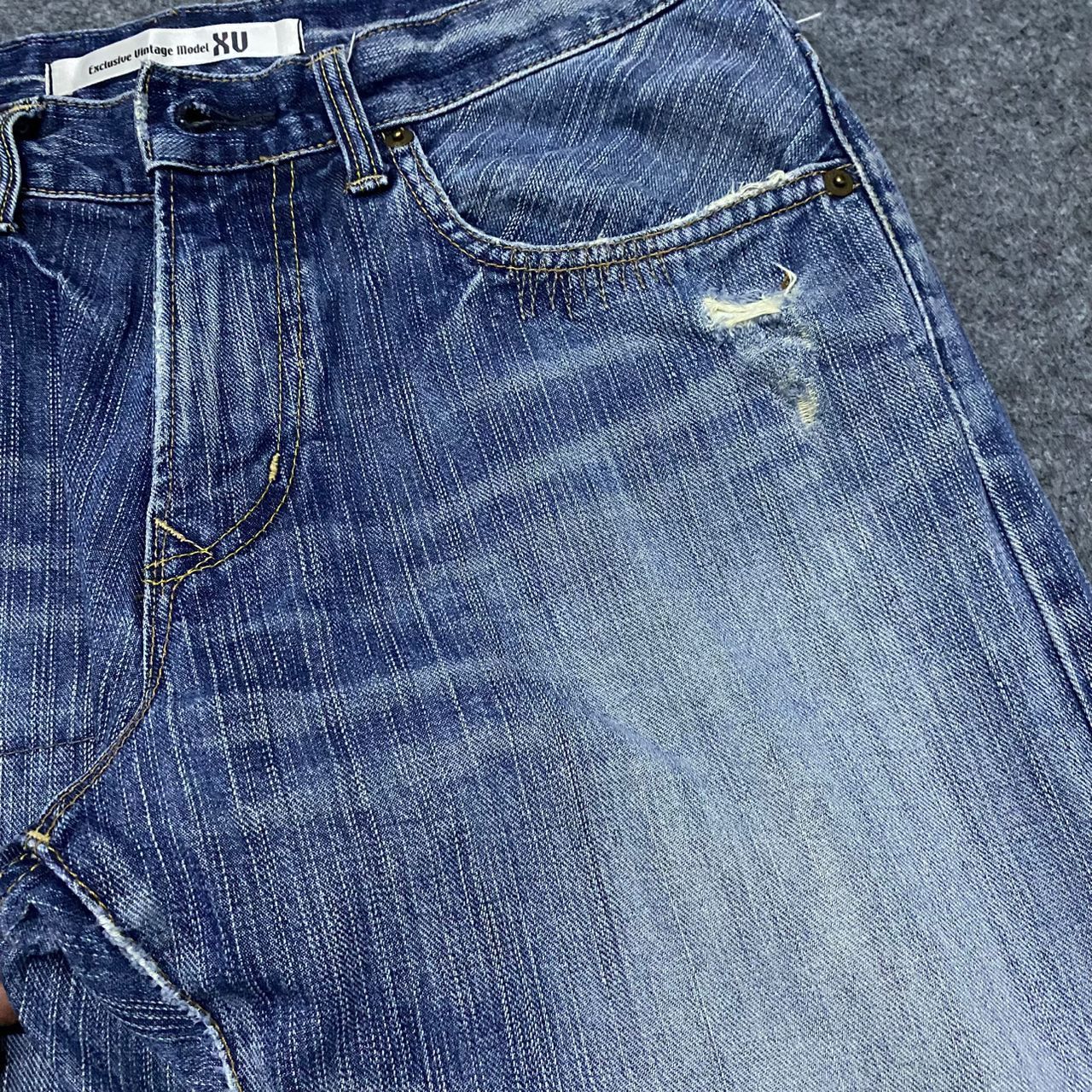Edwin 💥Flare💥Vintage Edwin Exclusive Vintage Distressed Denim Size US 33 - 11 Thumbnail