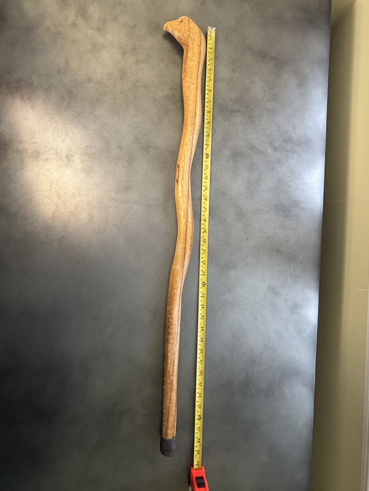 Harley Davidson × Vintage Vintage Wood Cane Hand Carved Eagle 1970s Walking Stick Size ONE SIZE - 4 Thumbnail