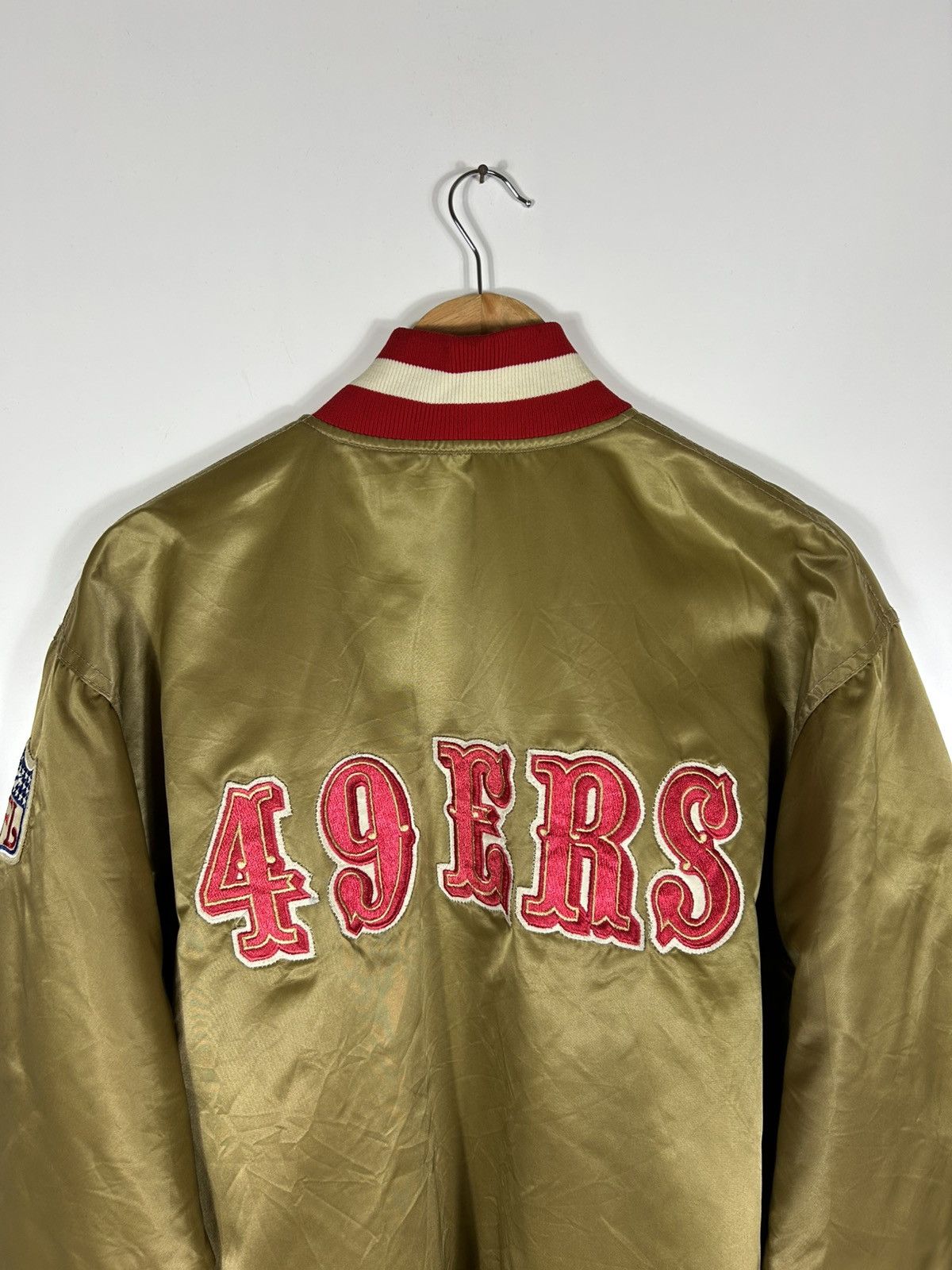 Starter ⚡️Vintage NFL 49ERS Starter 80s U.S.A Nylon Jacket Size US XL / EU 56 / 4 - 17 Thumbnail