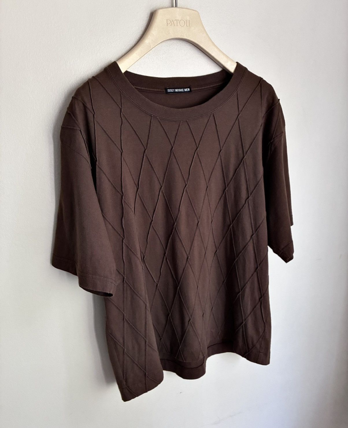 Issey Miyake Issey Miyake Men SS02 Textured Diamond Knit Tee Size US M / EU 48-50 / 2 - 12 Thumbnail