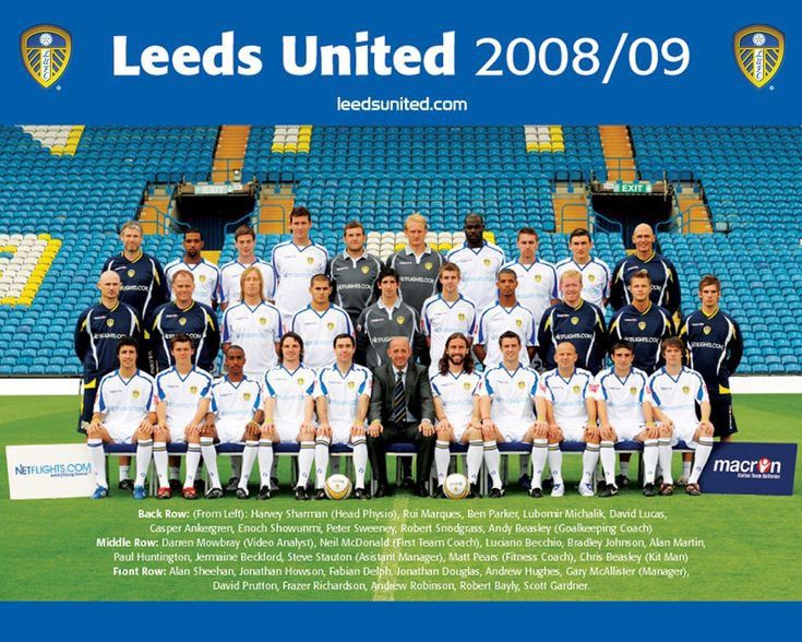 Vintage 2008 2009 Leeds United Vintage Macron Home it Soccer Jersey Size US L / EU 52-54 / 3 - 2 Thumbnail