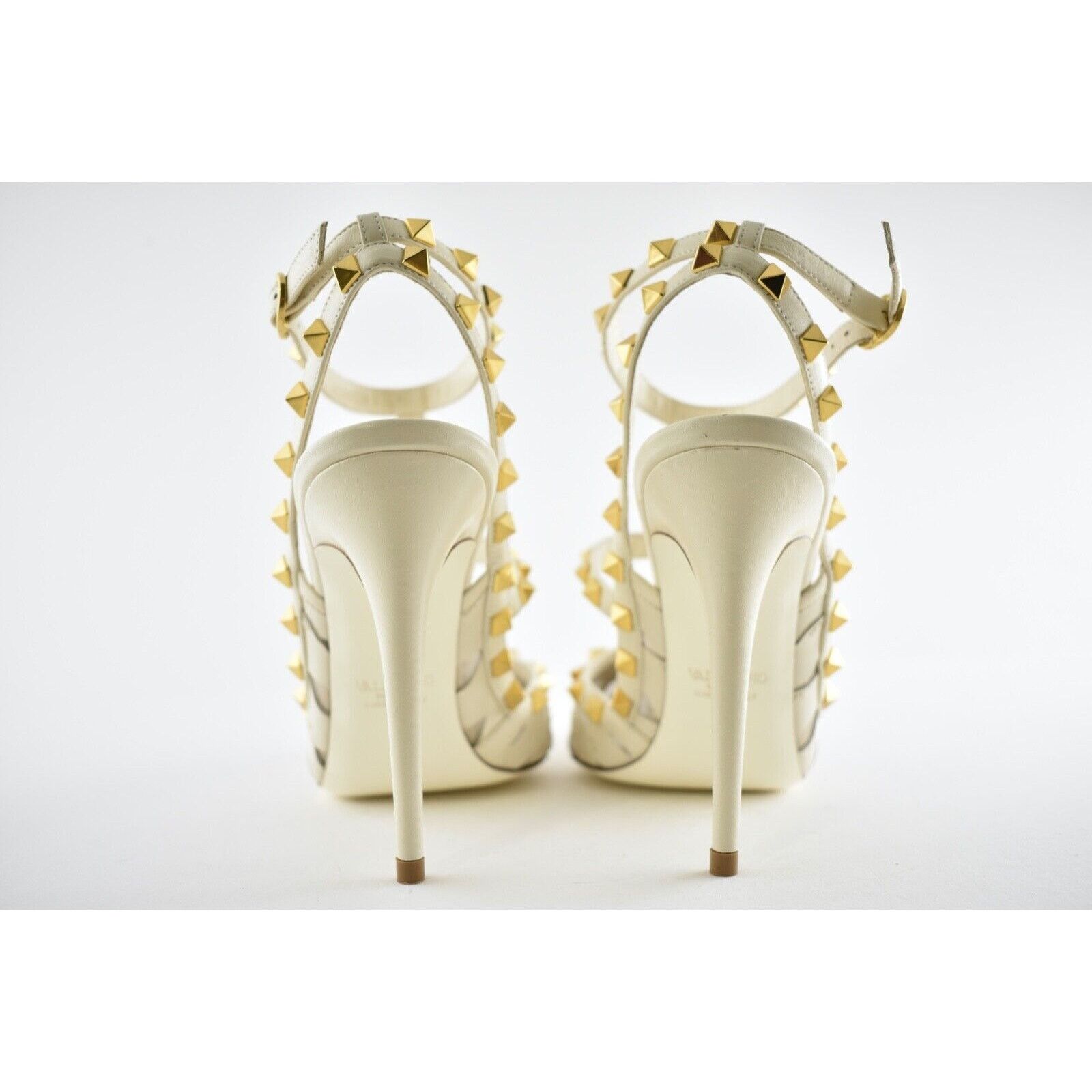 Valentino Rockstud Wave Embroidery Ankle Strap Classic Heel Pump 41 Size US 11 / IT 41 - 11 Thumbnail