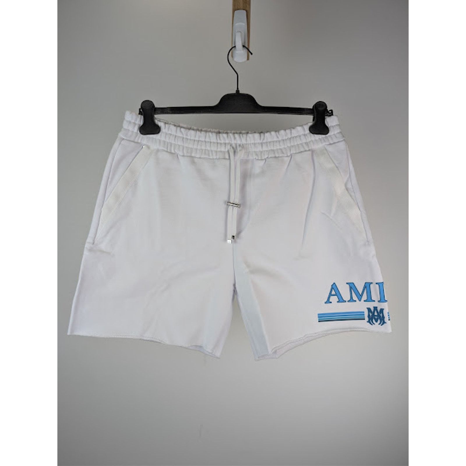 Amiri o1rshd1 MA Bar Watercolor Logo Short in White Size US 30 / EU 46 - 2 Thumbnail