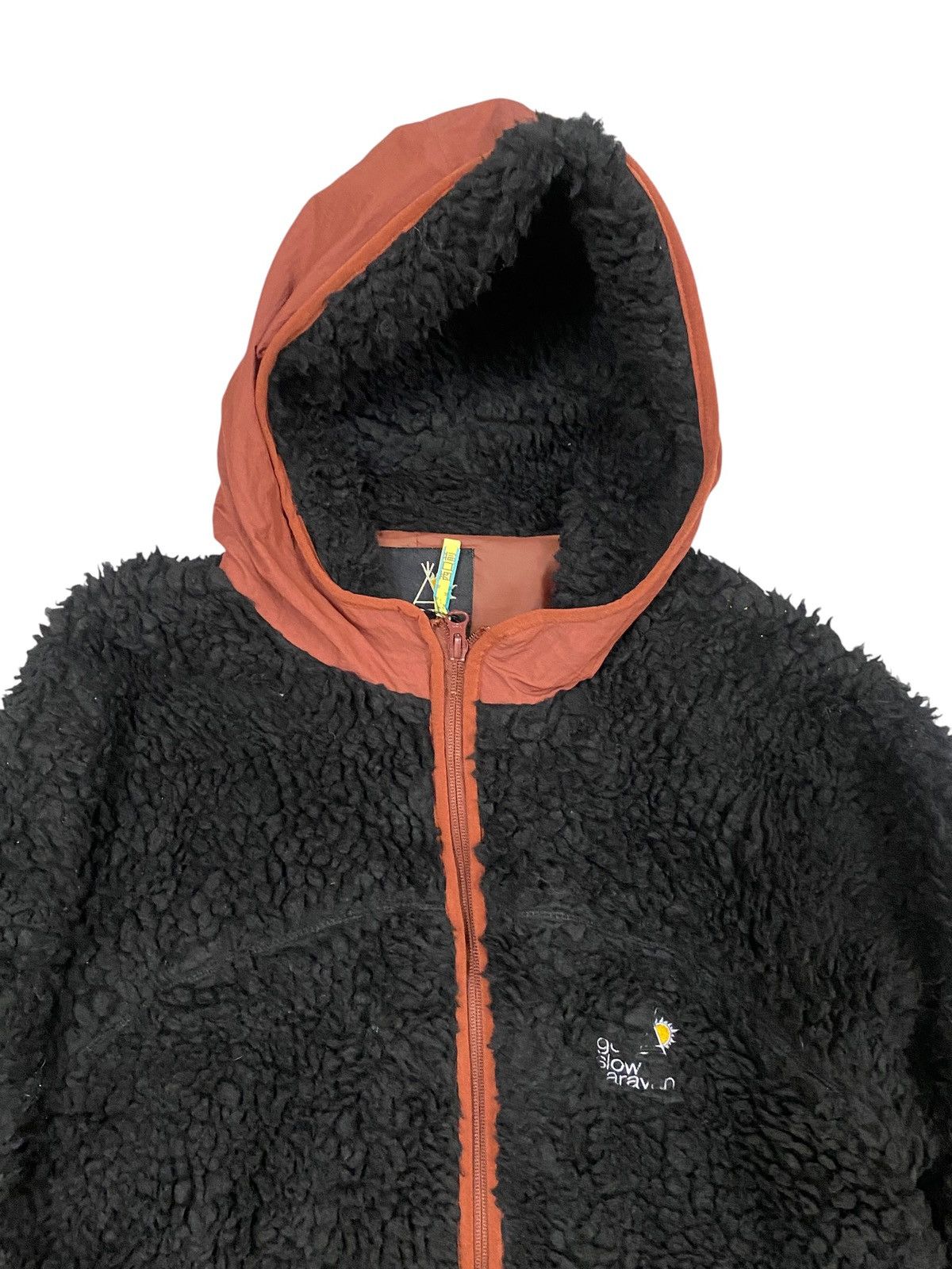 Vintage × go slow caravan Vtg Go Slow Caravan Sherpa Jacket Hoodie Size US XL / EU 56 / 4 - 3 Thumbnail