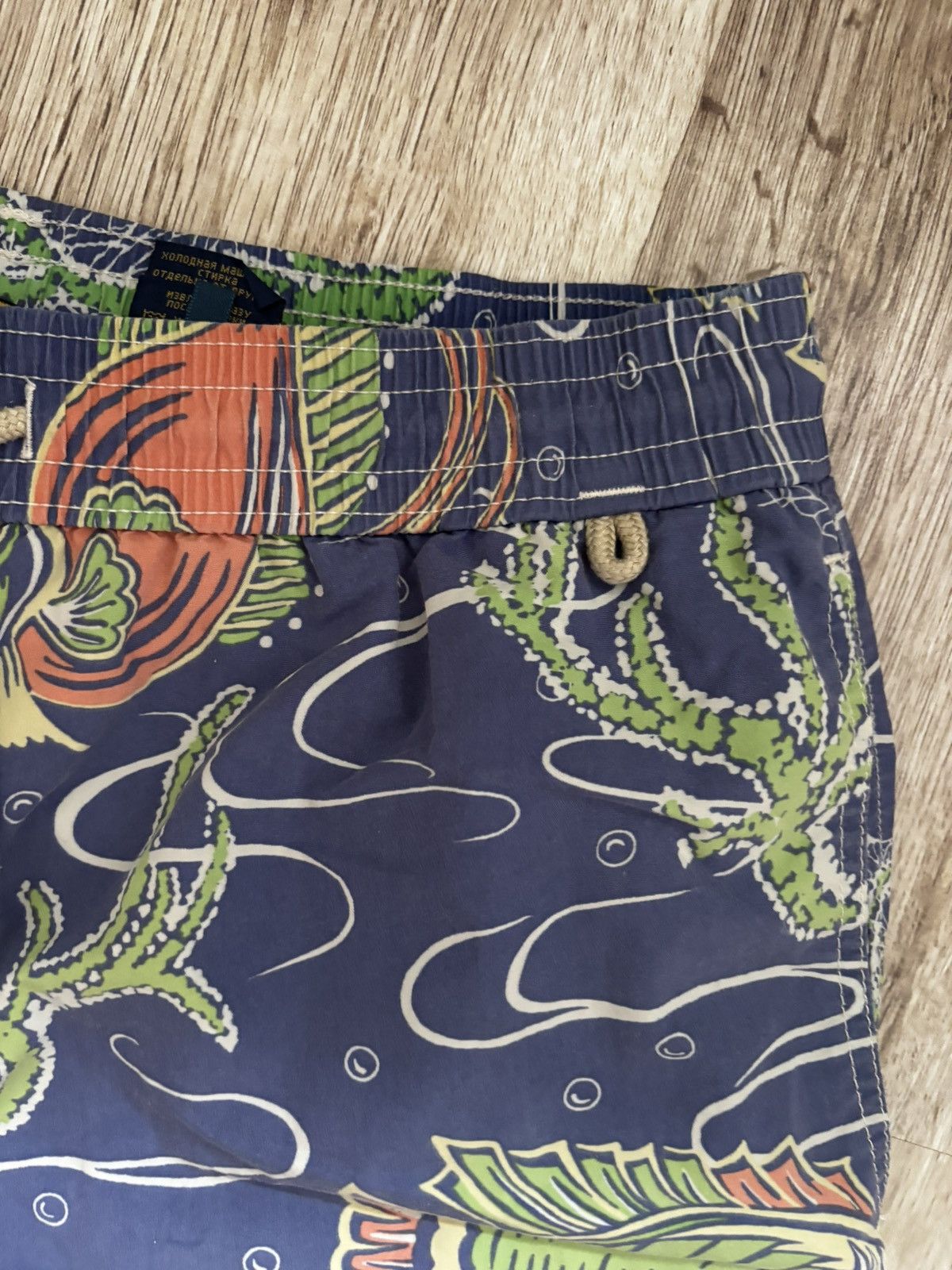 Polo Ralph Lauren Polo Ralph Lauren Blue Fish Print Cargo Swimming Trunks Size US 34 / EU 50 - 3 Thumbnail
