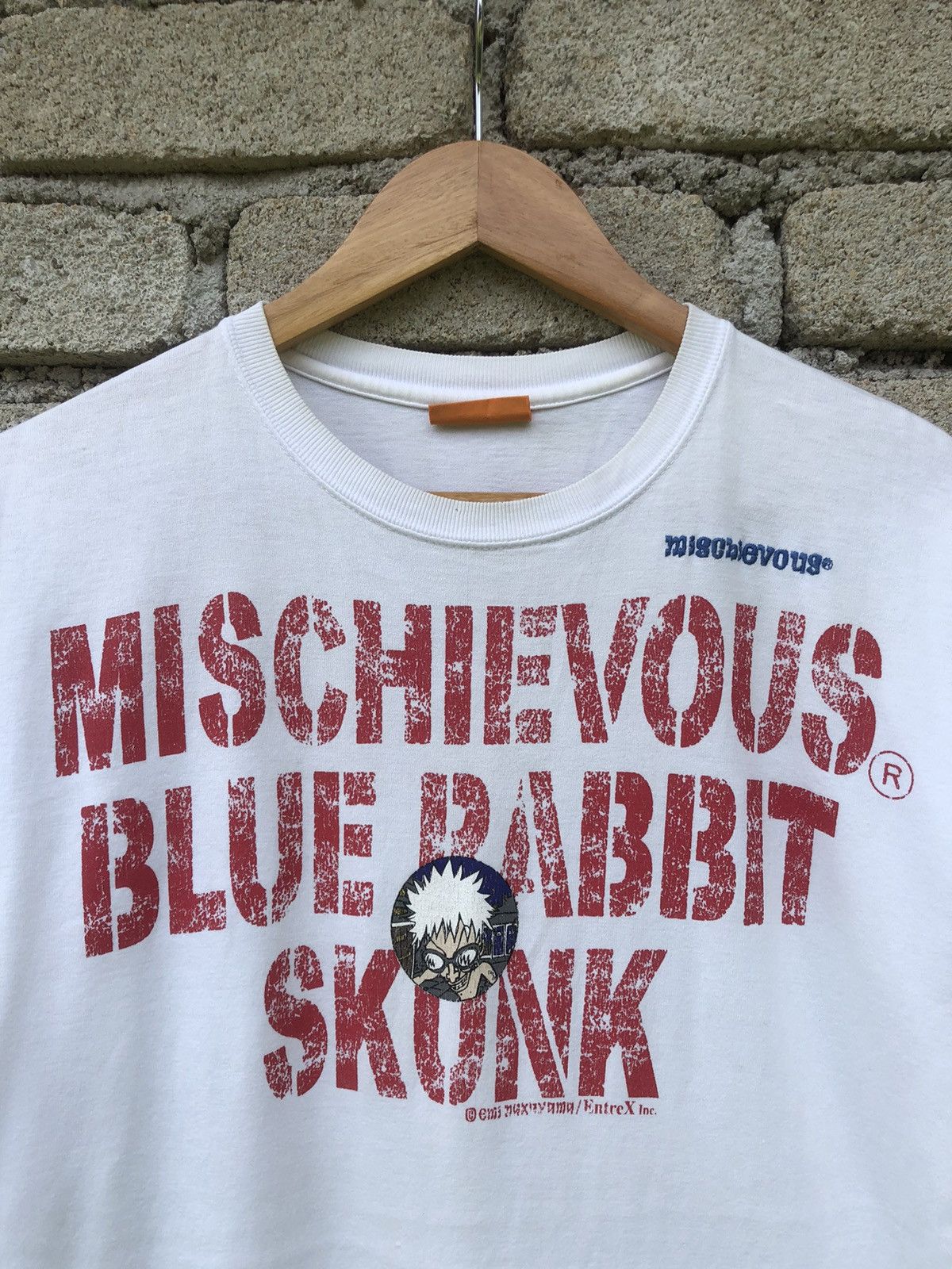Vintage Vintage Y2K Mischievous Blue Rabbit Skunk Tshirt Size US L / EU 52-54 / 3 - 2 Thumbnail