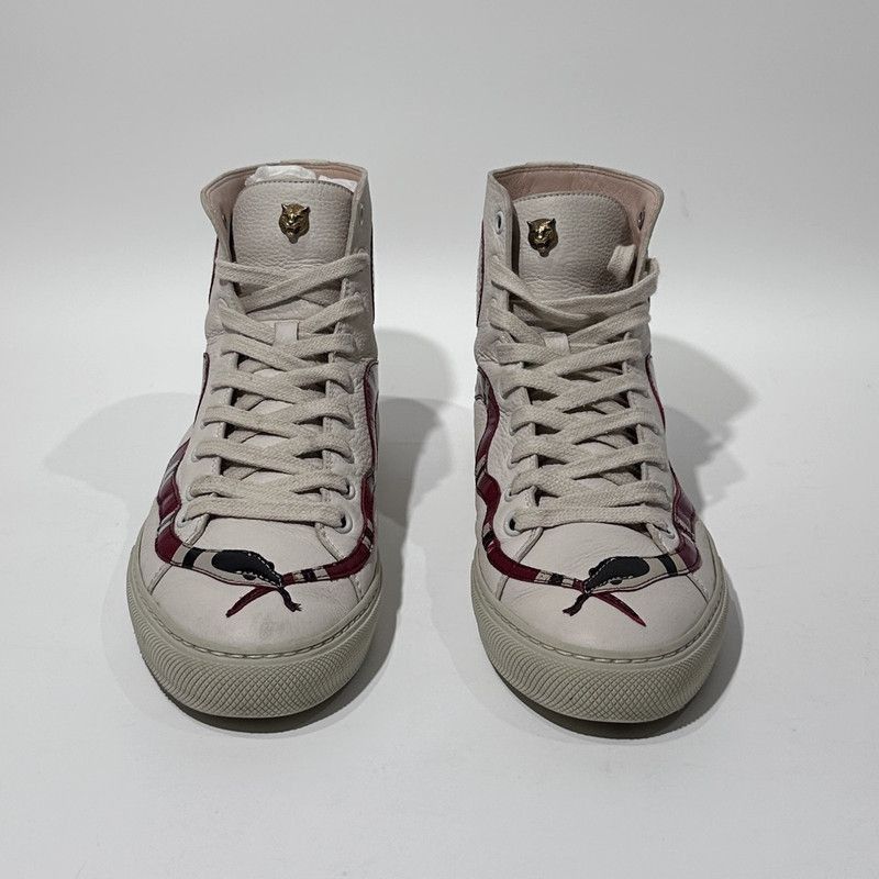 Gucci Gucci Snake Print High-Top Sneakers for All - Size US 7.5 / EU 40-41 - 2 Thumbnail