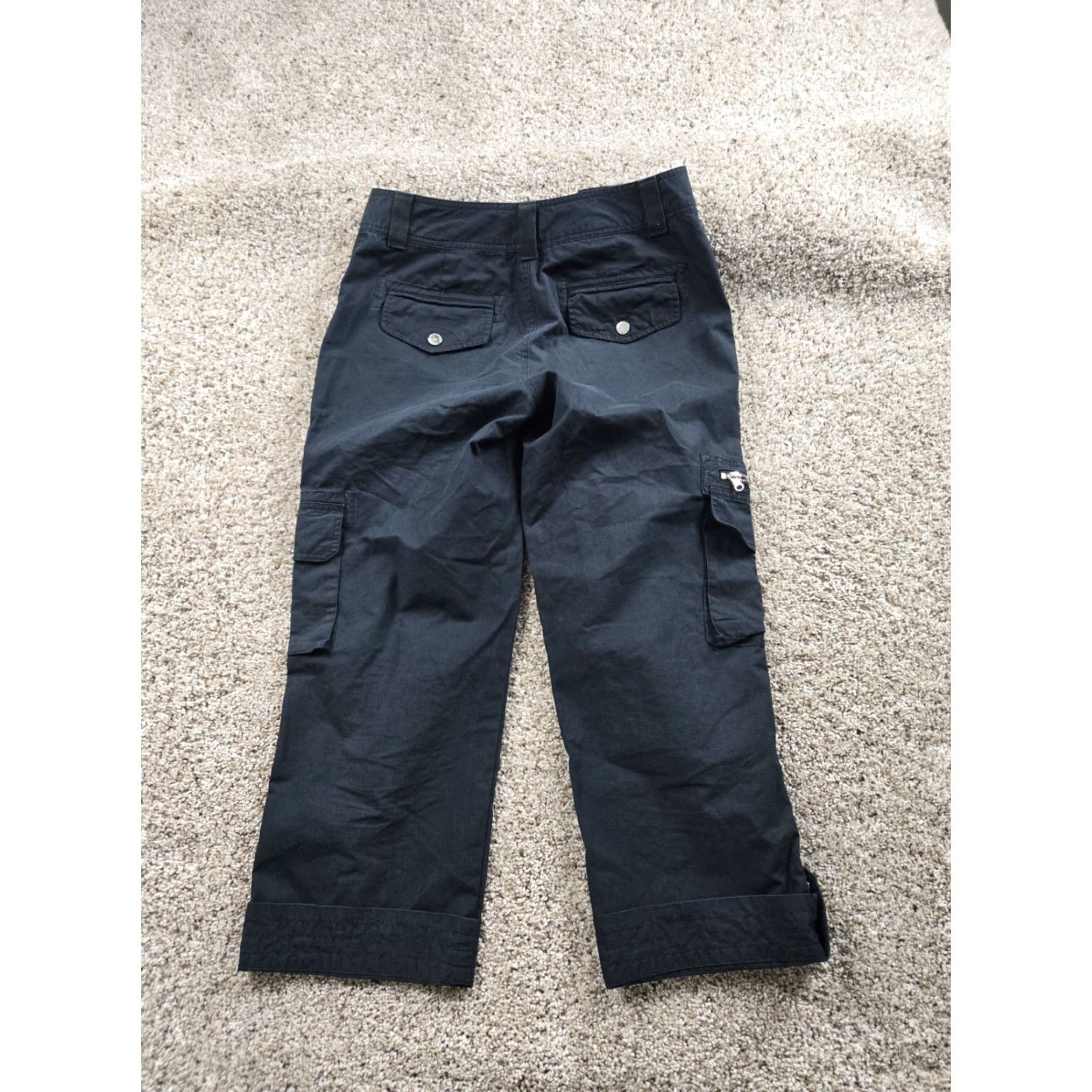 Ralph Lauren VINTAGE Lauren Ralph Lauren Cargo Pants Womens Black Size 2 Straight Wide Leg Cargo Pants City Preppy Size 26" / US 2 / IT 38 - 4 Thumbnail