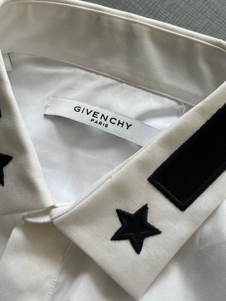 Givenchy Givenchy Five-Star Embroidered Collar, White Cotton Long S Size US M / EU 48-50 / 2 - 8 Thumbnail