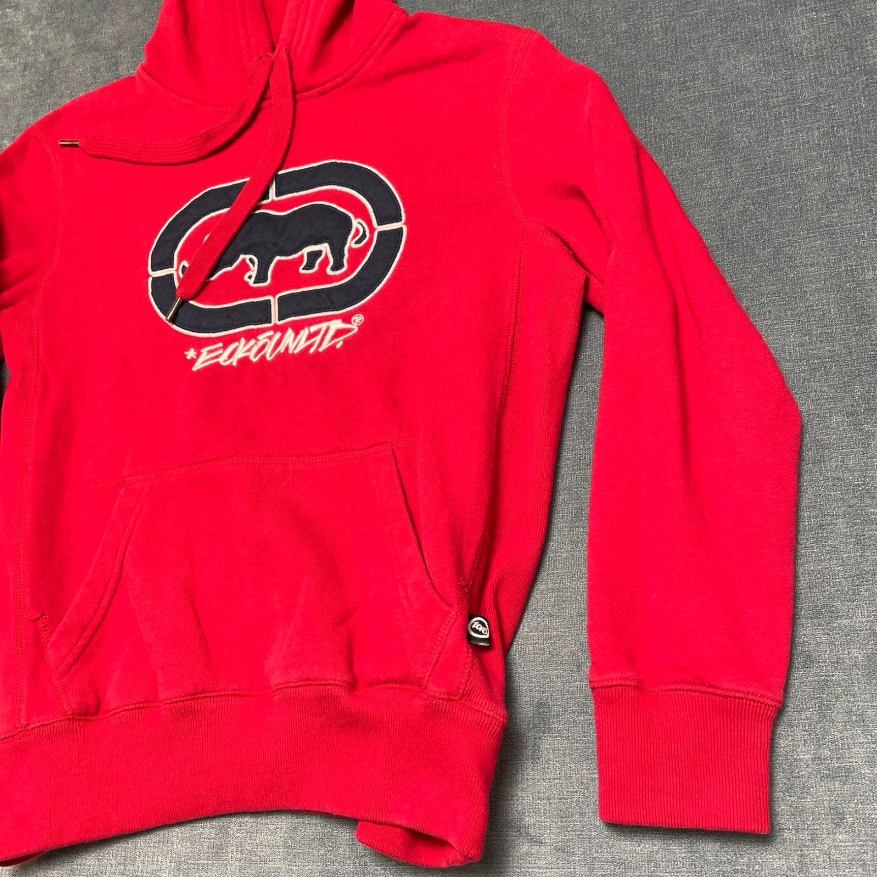 Ecko Unltd. Y2K Ecko Unltd Hoodie Mens M Red Graphic Logo Long Sleeve Kangaroo Pocket Drawstring Size US M / EU 48-50 / 2 - 3 Thumbnail