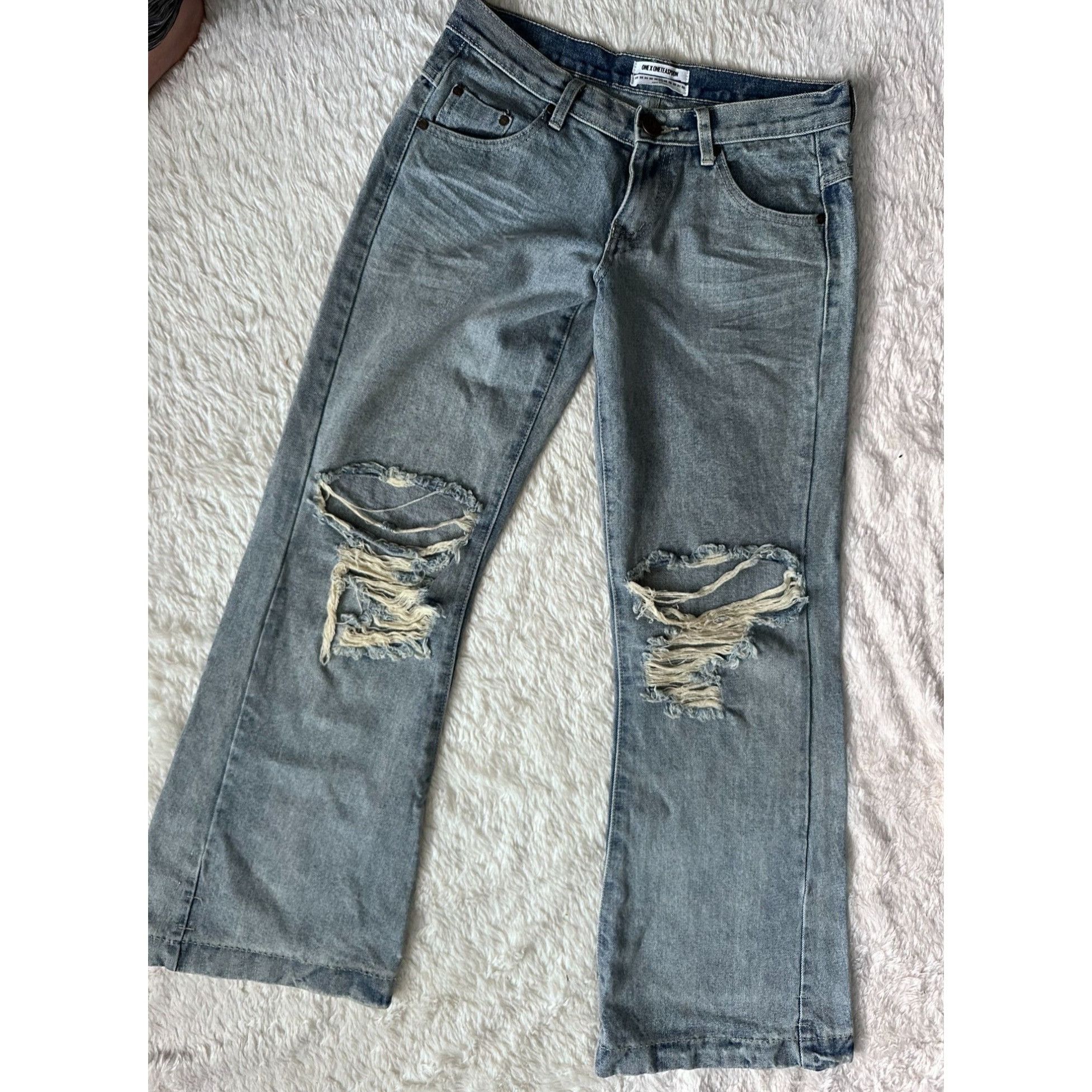 One Teaspoon one x oneteaspoon westenders low waist relaxed wide leg jean Size 27" / US 4 / IT 40 - 5 Thumbnail