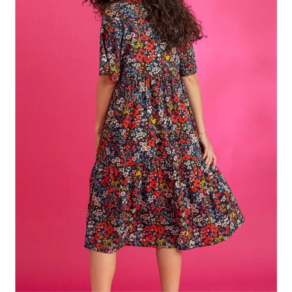 Guru Gudrun Sjoden floral midi dress size Medium Size M / US 6-8 / IT 42-44 - 2 Thumbnail