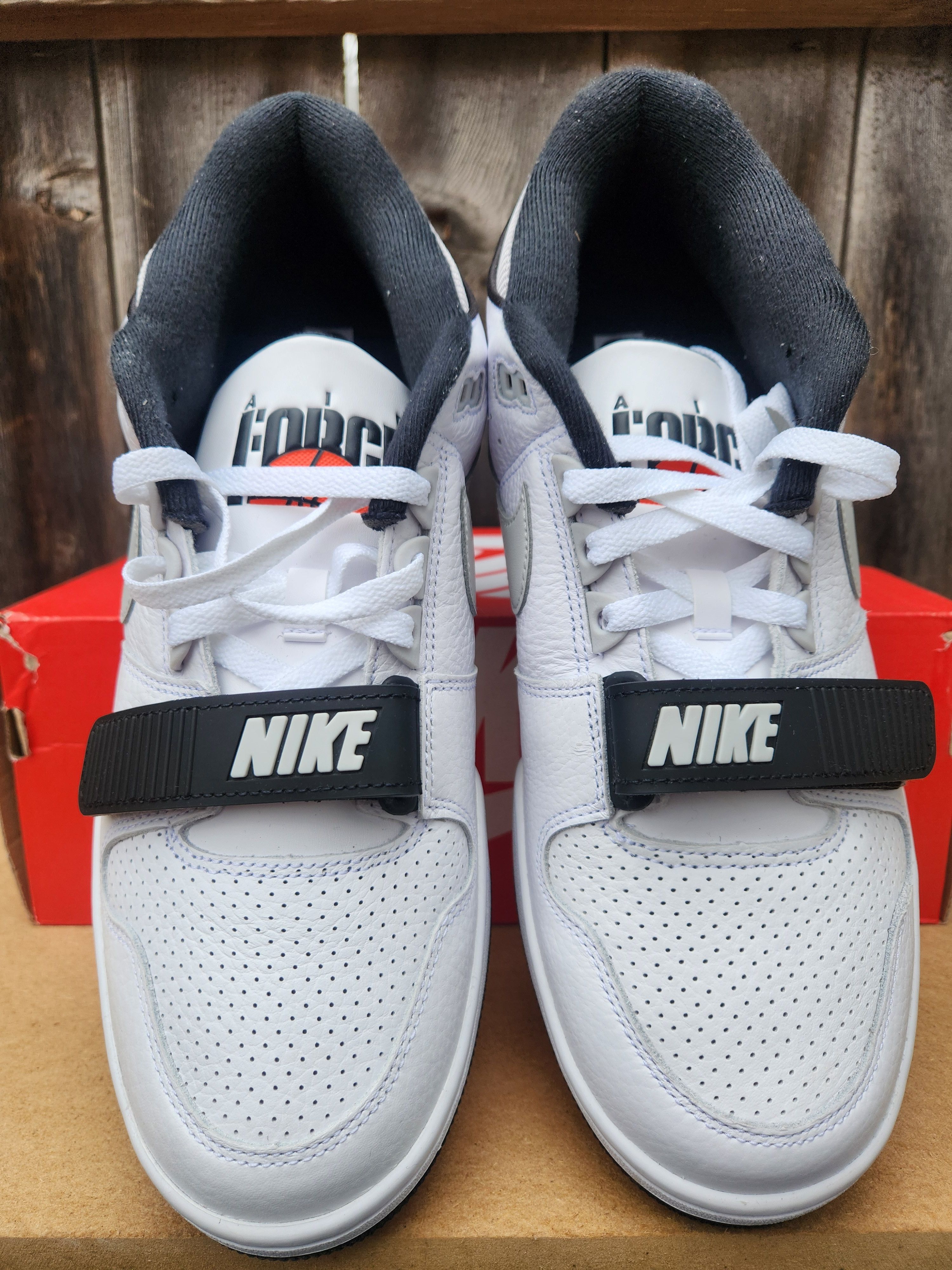 Nike Size 11 - Nike Air Alpha Force 88 White Black Tech Grey Size US 11 / EU 44 - 5 Thumbnail