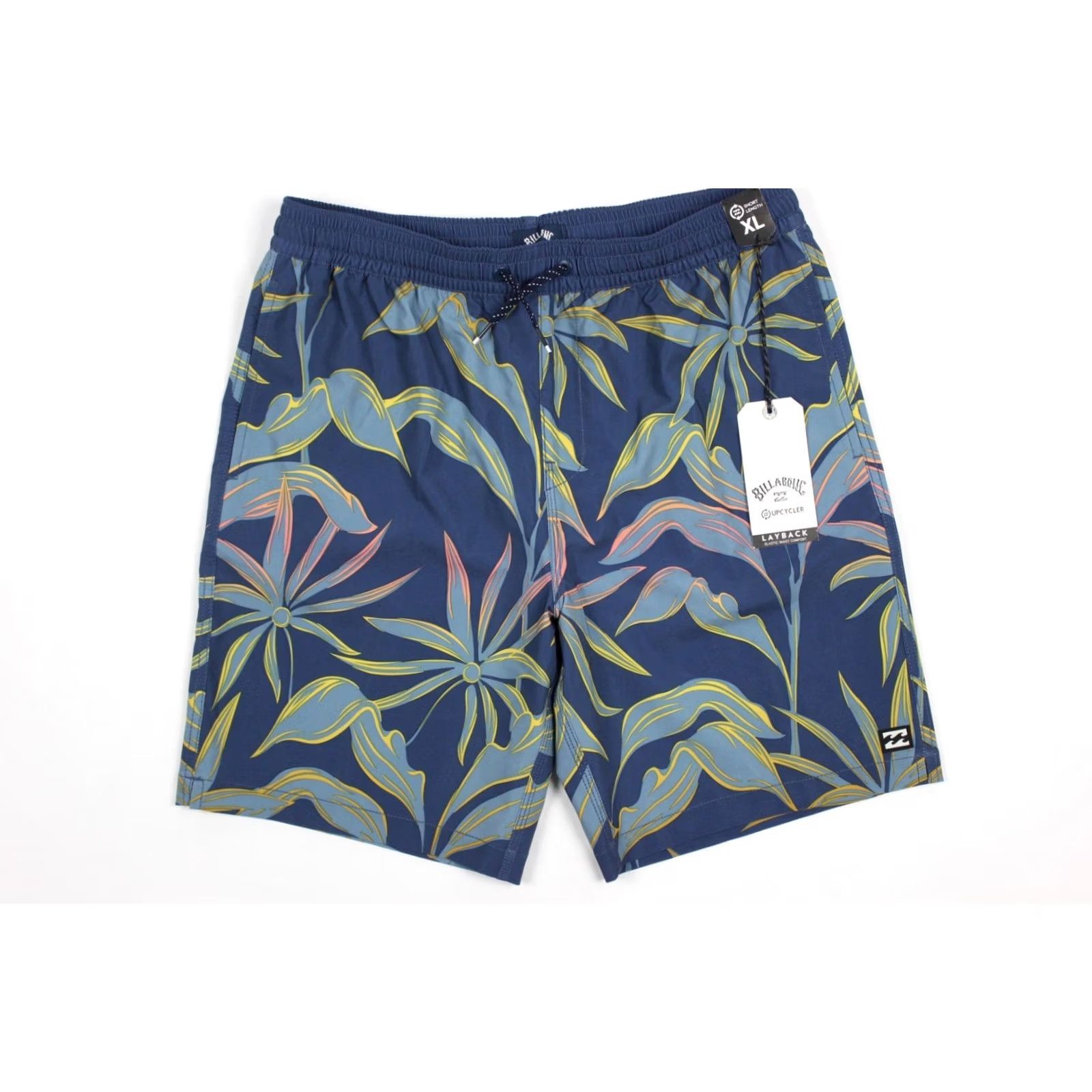 Billabong Billabong Men's Sundays Layback Volley Shorts XL Washed Blue Floral Size US 36 / EU 52 - 2 Thumbnail