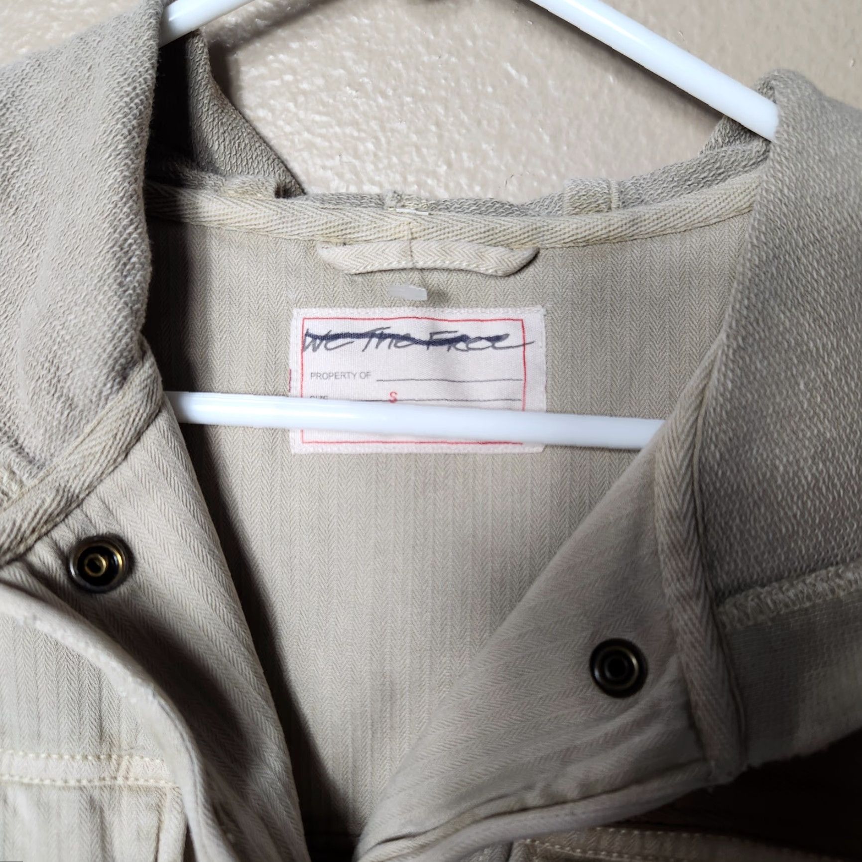 Free People We The Free Womens Tan Oversized Trapeze Military Utility Jacket S Hooded Pockets Snap Front Drawstring Hood Unlined Casual Vintage No NWOT Size S / US 4 / IT 40 - 7 Thumbnail