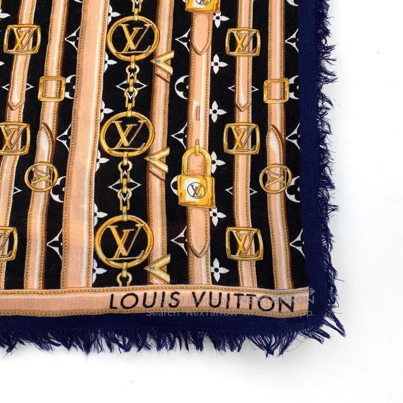 Louis Vuitton Louis Vuitton Color-block lock logo presbyopic full print Size ONE SIZE - 4 Thumbnail