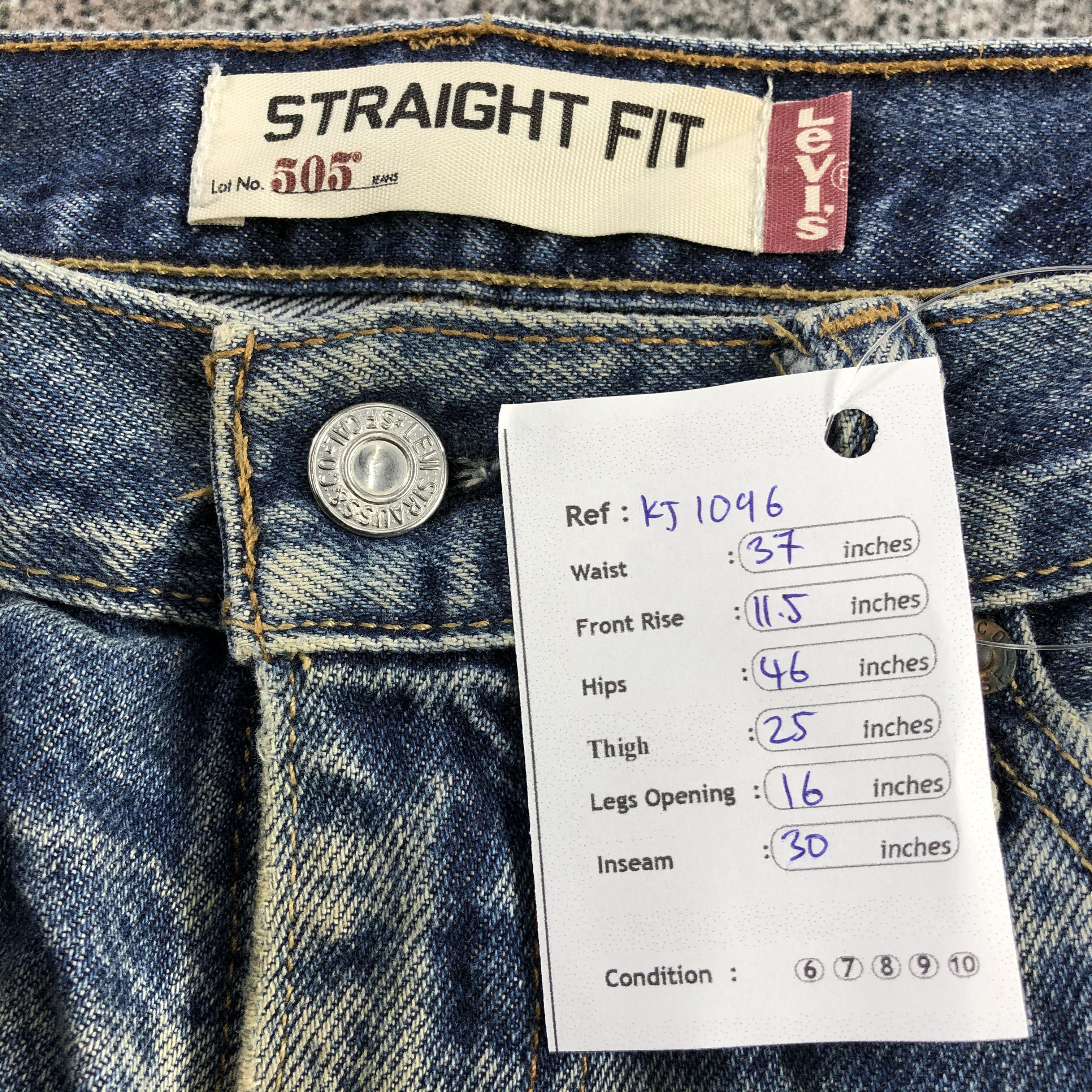 Levi's Vintage Levis 505 Jeans Rusty Wash Denim KJ1096 Size US 34 / EU 50 - 15 Thumbnail