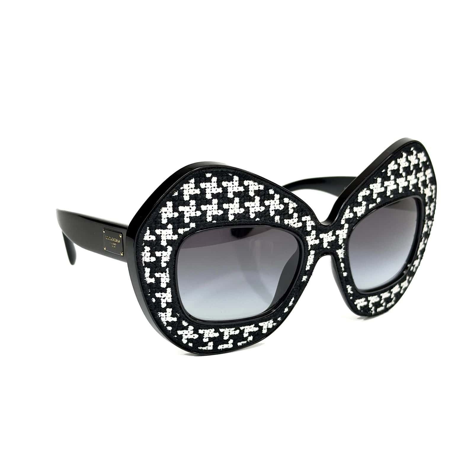 Dolce & Gabbana DOLCE & GABBANA DG6108 PIED DE POULE Textile Print 6108 Size ONE SIZE - 2 Thumbnail