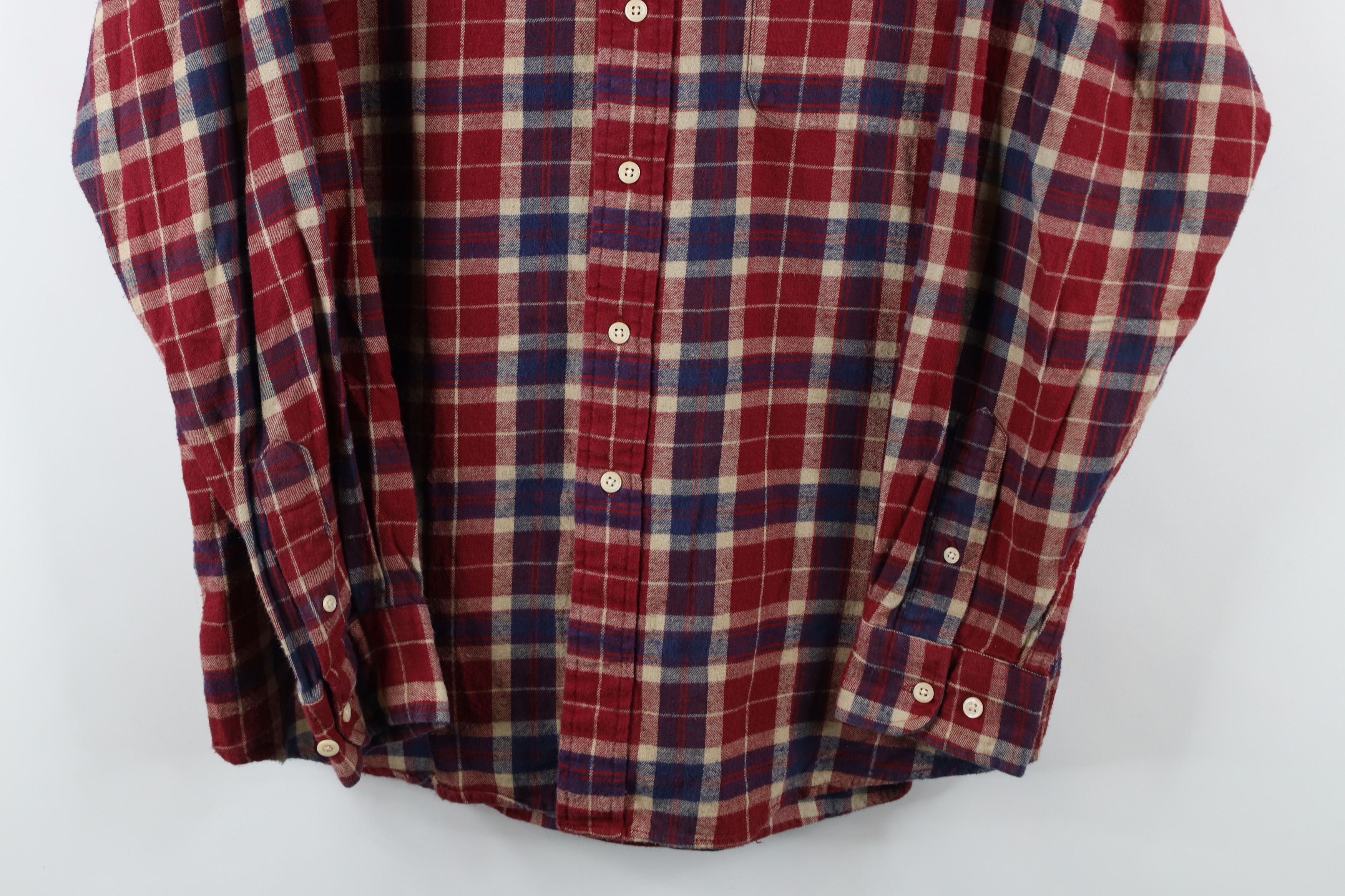American Eagle Outfitters × Vintage Vintage 90s American Eagle Outfitters Down Shirt Plaid Size US L / EU 52-54 / 3 - 3 Thumbnail
