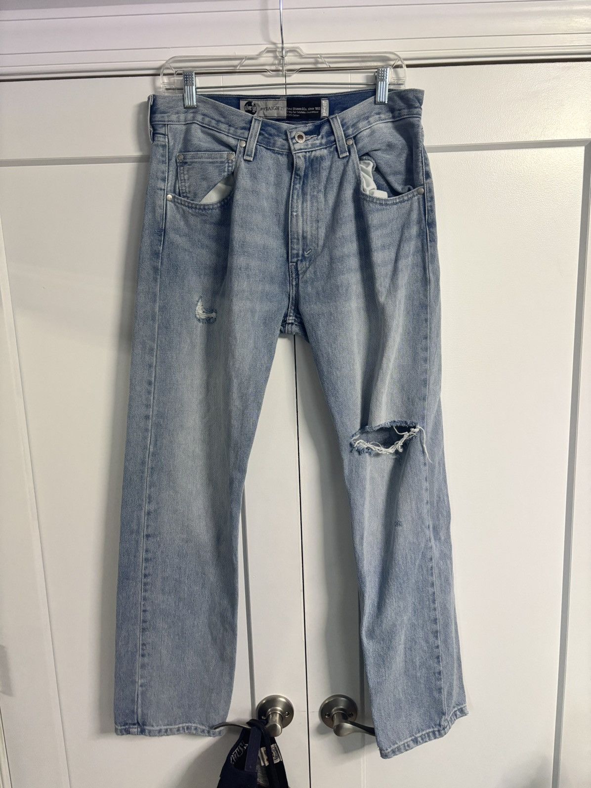 Levi's Levis Ripped Silver Tab Jeans Size US 32 / EU 48 - 1 Thumbnail