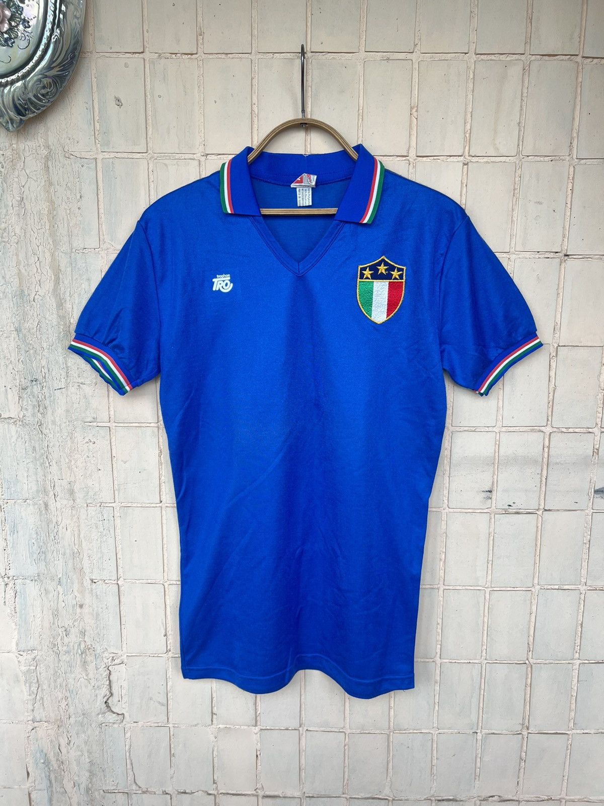 Vintage Vintage Football Italy Soccer Jersey Tro 80s home shirt #13 Size US M / EU 48-50 / 2 - 1 Thumbnail