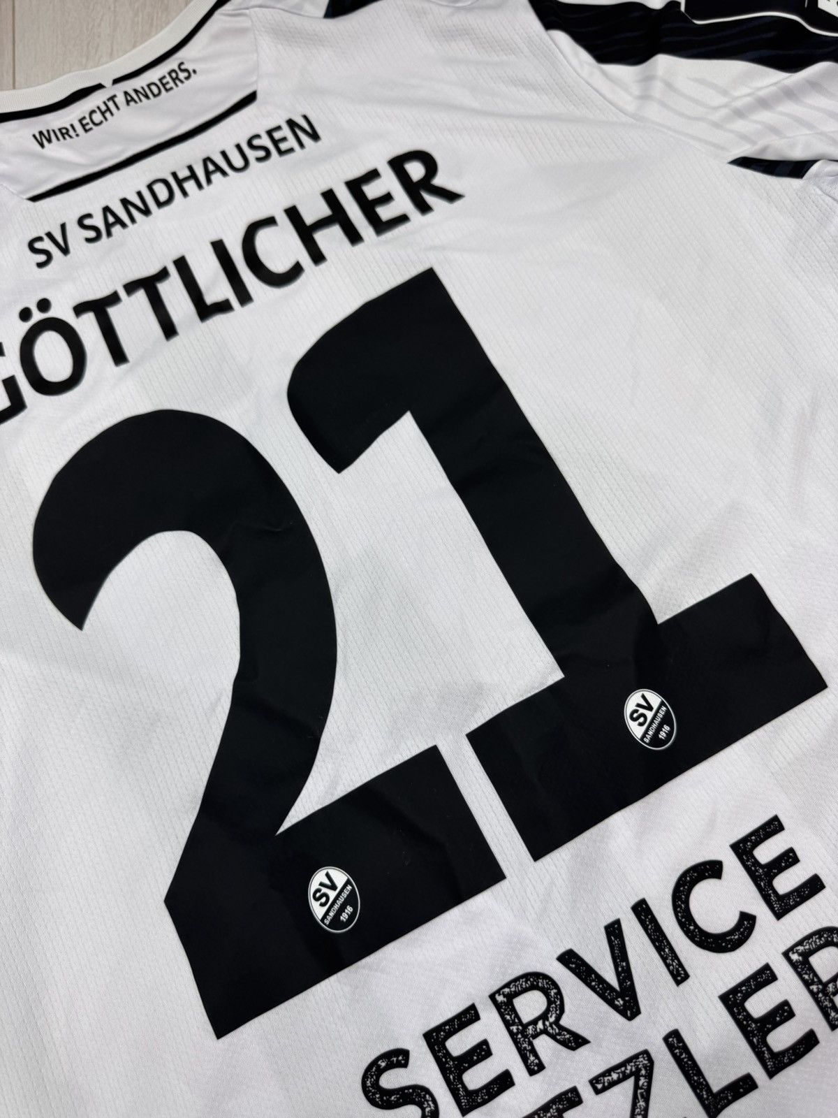 Macron Soccer Jersey Macron SV Sandhausen 1916 2023/24 Bundesliga Size US XXL / EU 58 / 5 - 15 Thumbnail