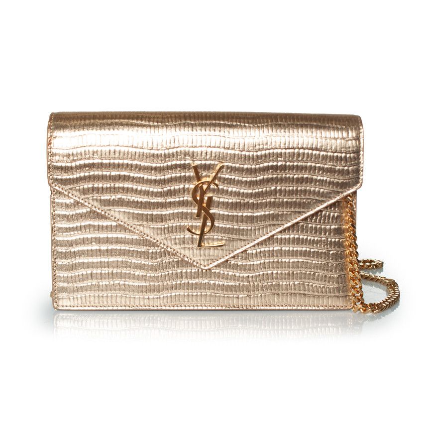 Saint Laurent Paris Saint Laurent, metallic wallet on a chain Size ONE SIZE - 1 Thumbnail