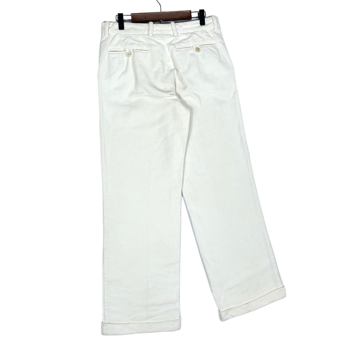 Versace Vintage Versace White Wide Leg Trousers Size 32" / US 10 / IT 46 - 9 Thumbnail