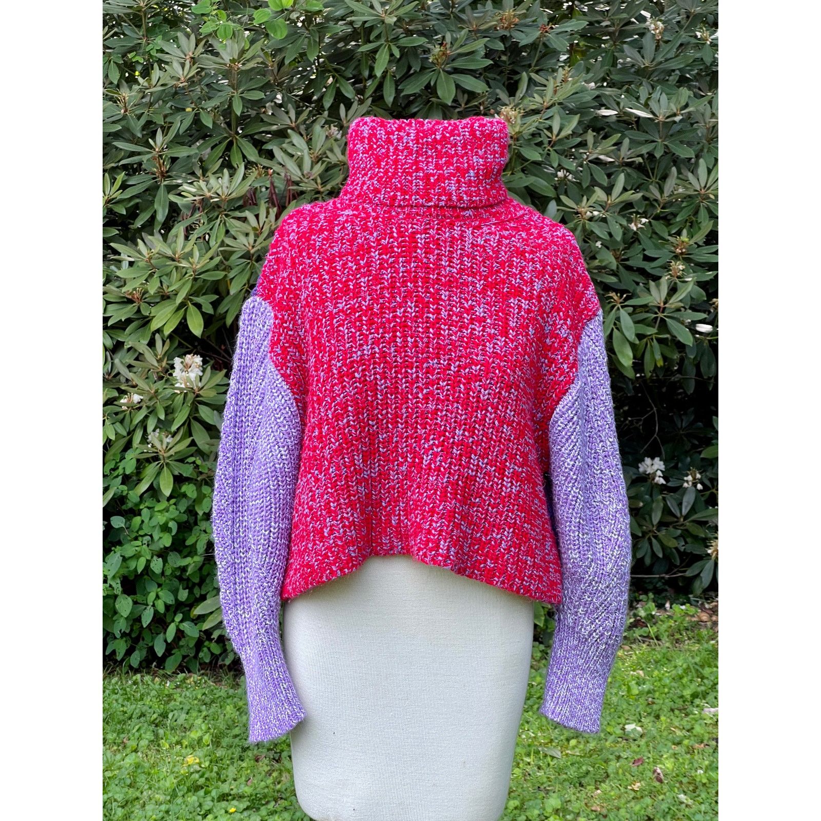 Topshop Topshop Chunky Multicolored Sweater Cable Knit Sz 6 S Size M / US 6-8 / IT 42-44 - 1 Thumbnail