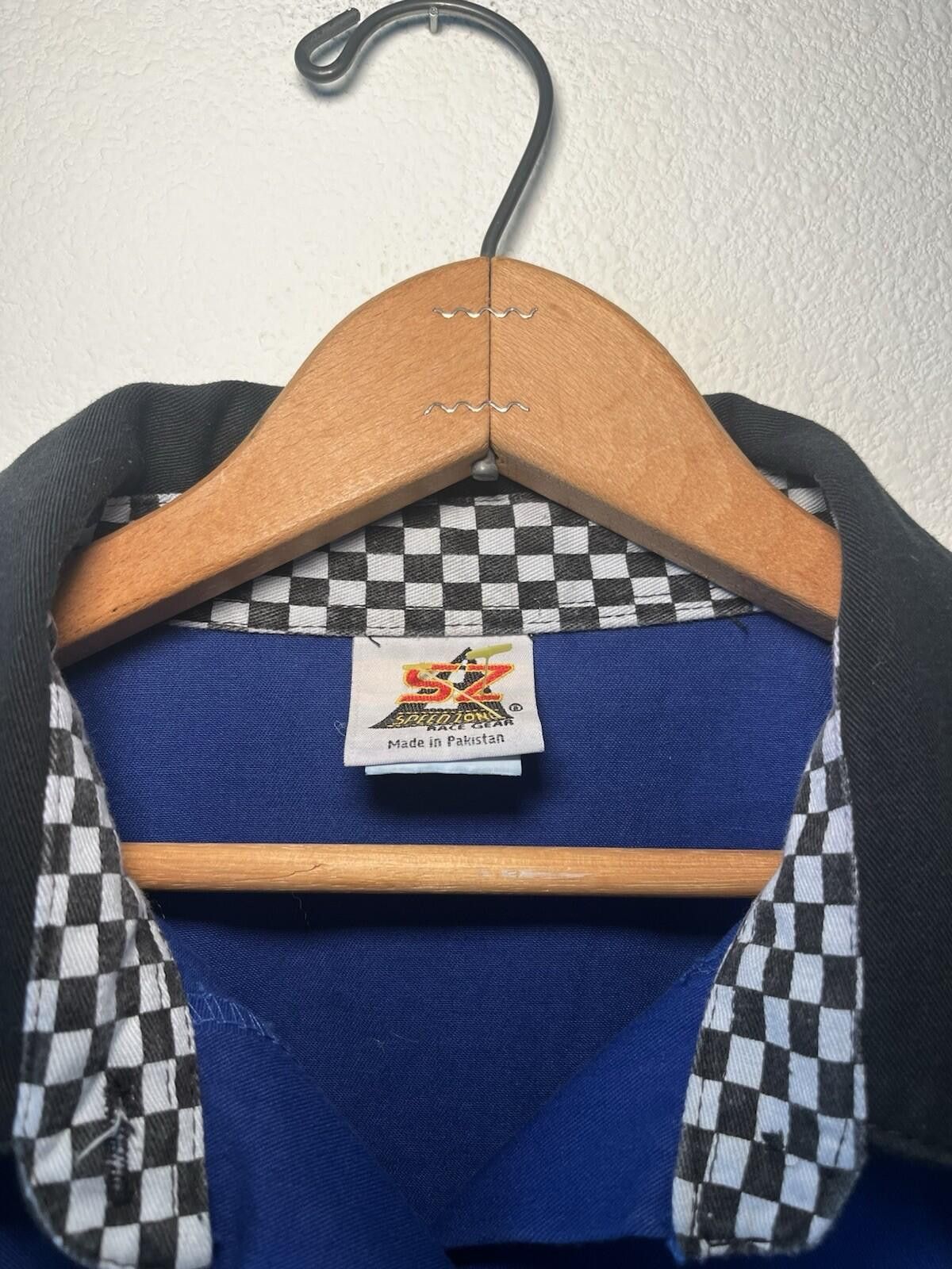 Other Speed Zone Race Gear Checkered Racing Crew Shirt XL Size US L / EU 52-54 / 3 - 2 Thumbnail